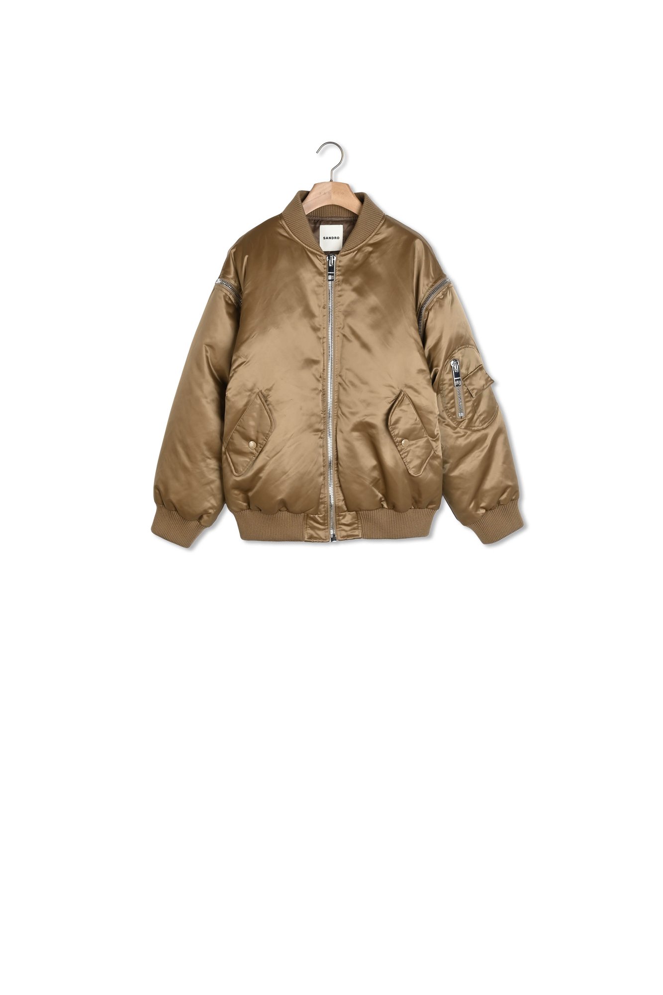 Satin-look bomber jacket