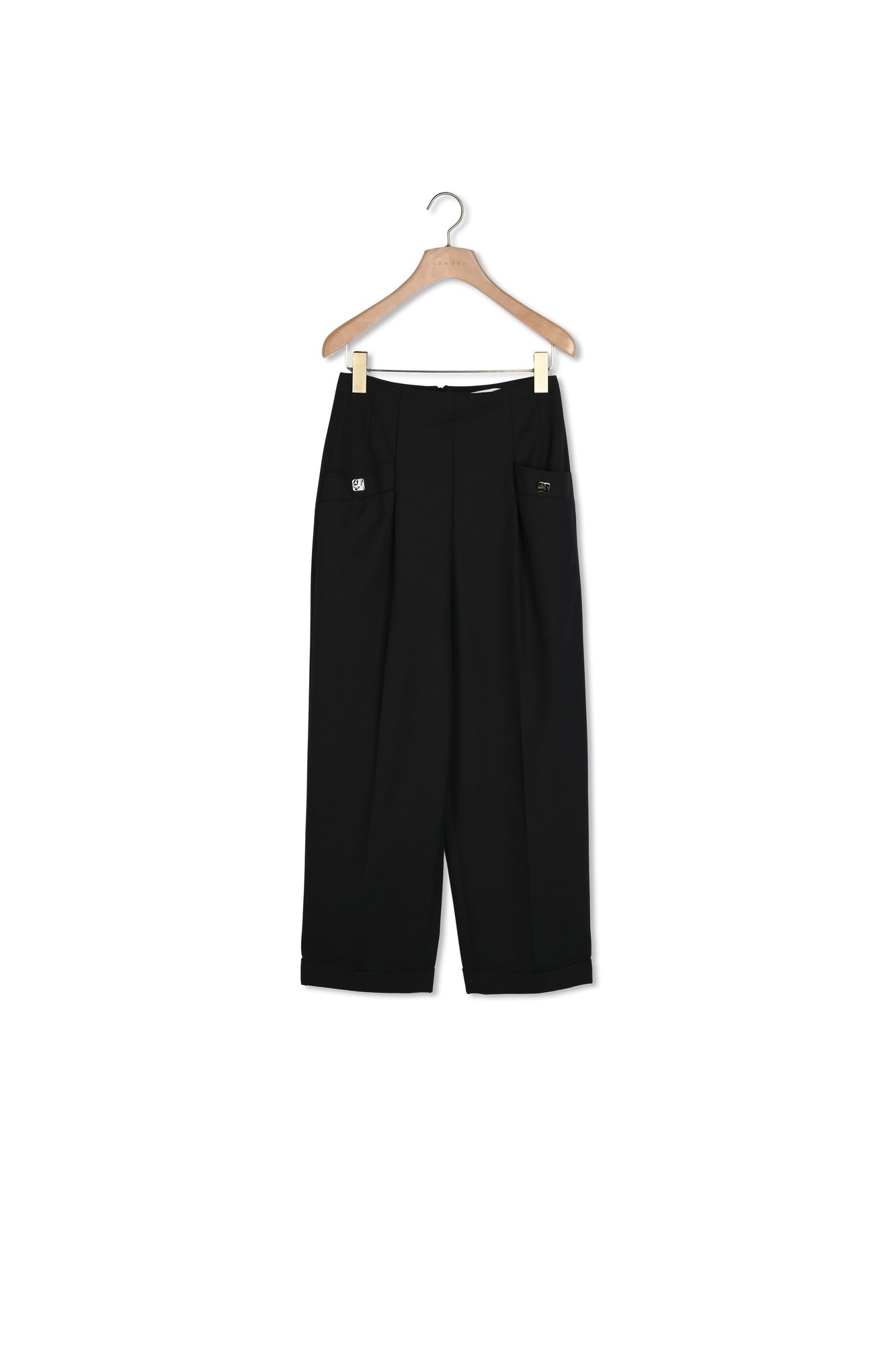 High-waisted trousers