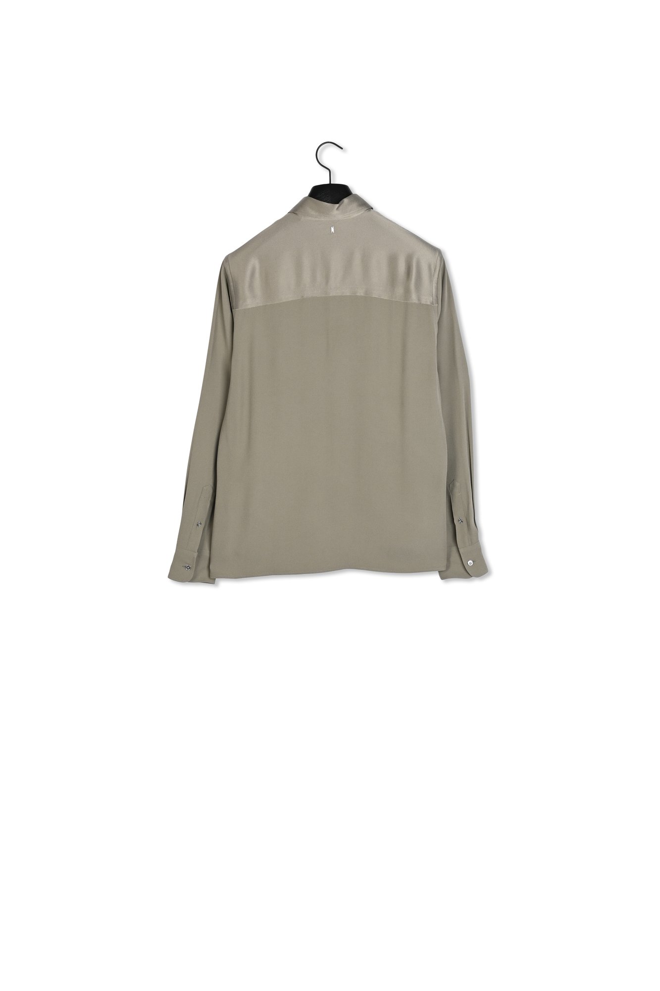 Black Contrasted Top Long Sleeve Shirt