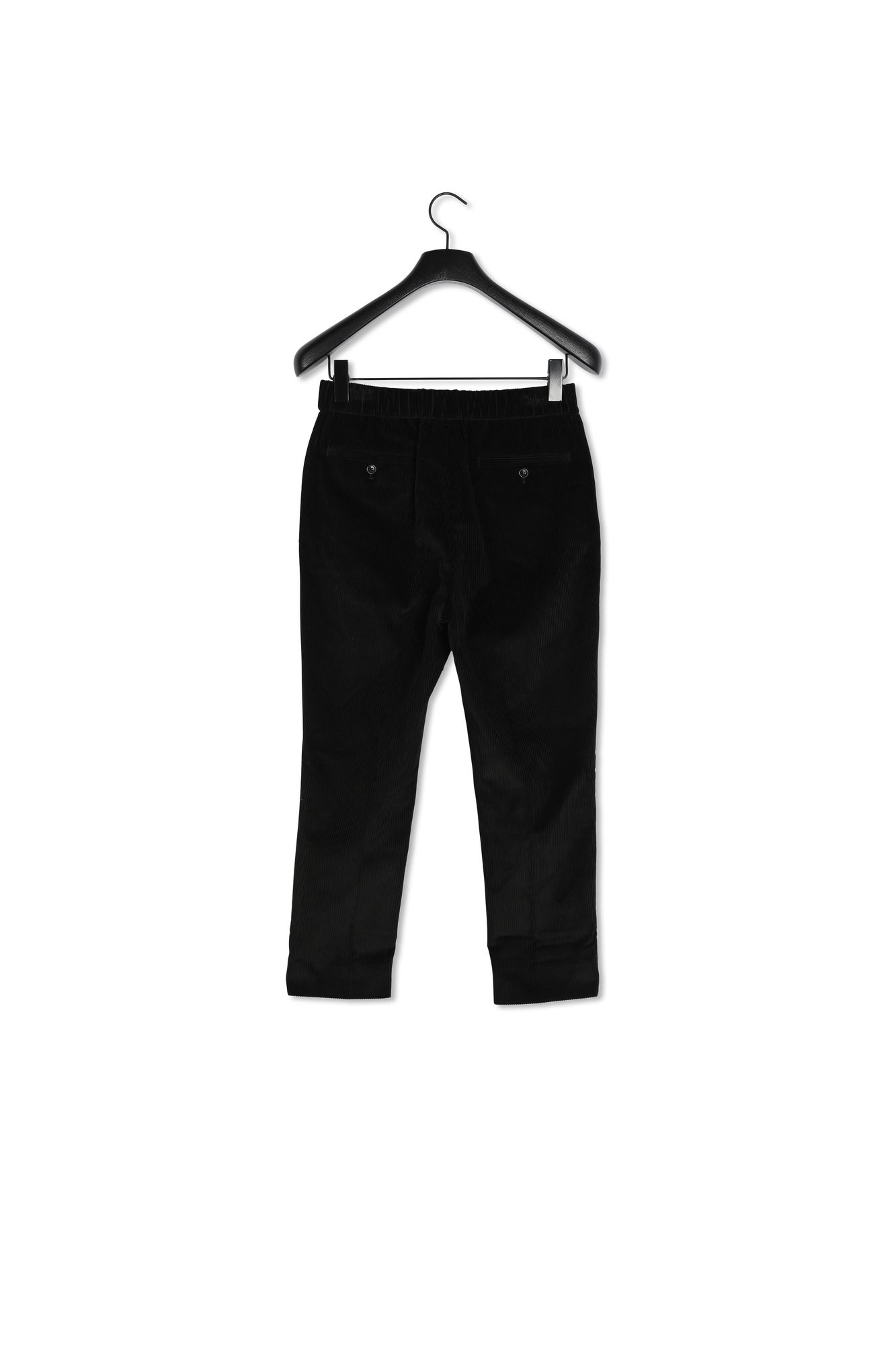 Elasticated waist cropped fit trousers