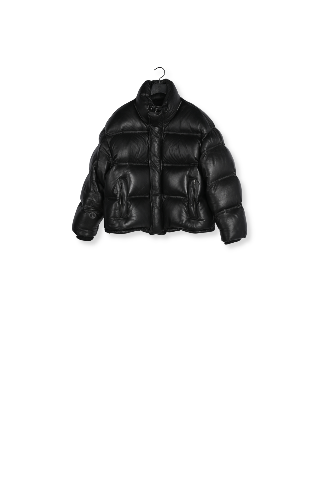 Leather down jacket Ami second-hand photo 1