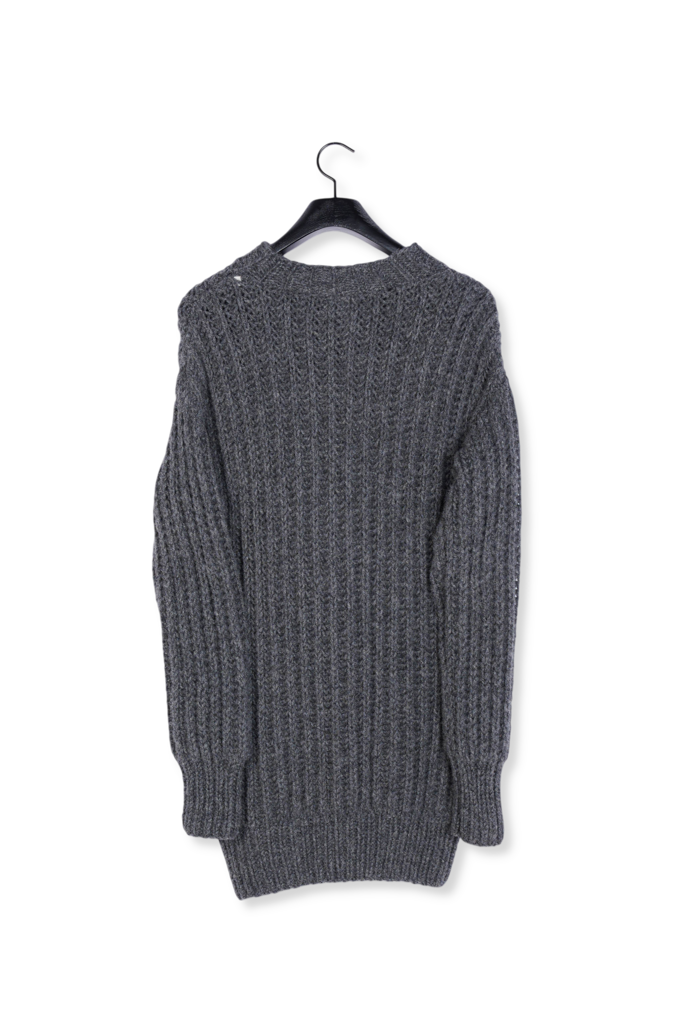 Pull col rond oversize tricote main a cotes Ami seconde main photo 2