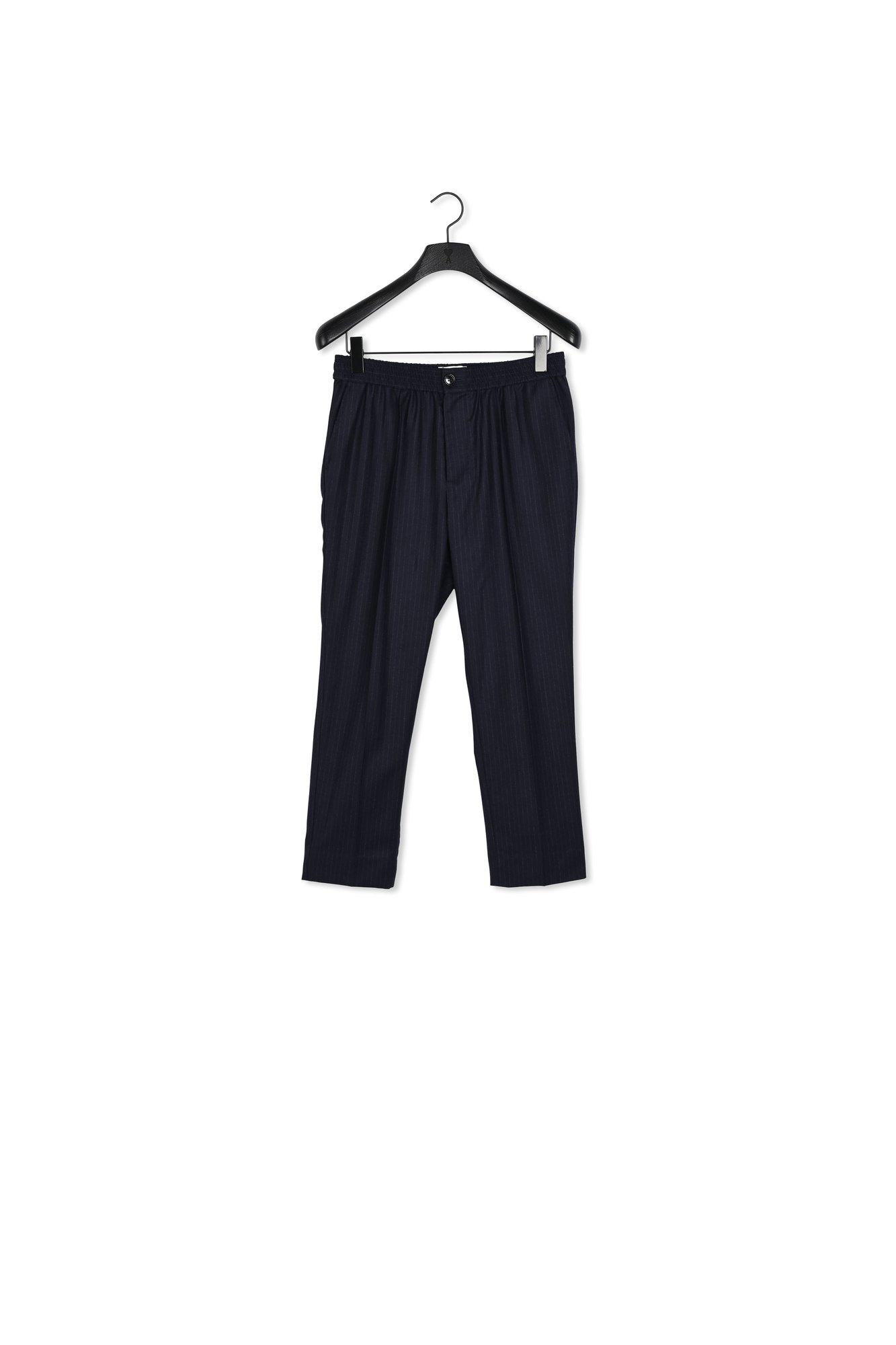 Elasticated waist cropped fit trousers