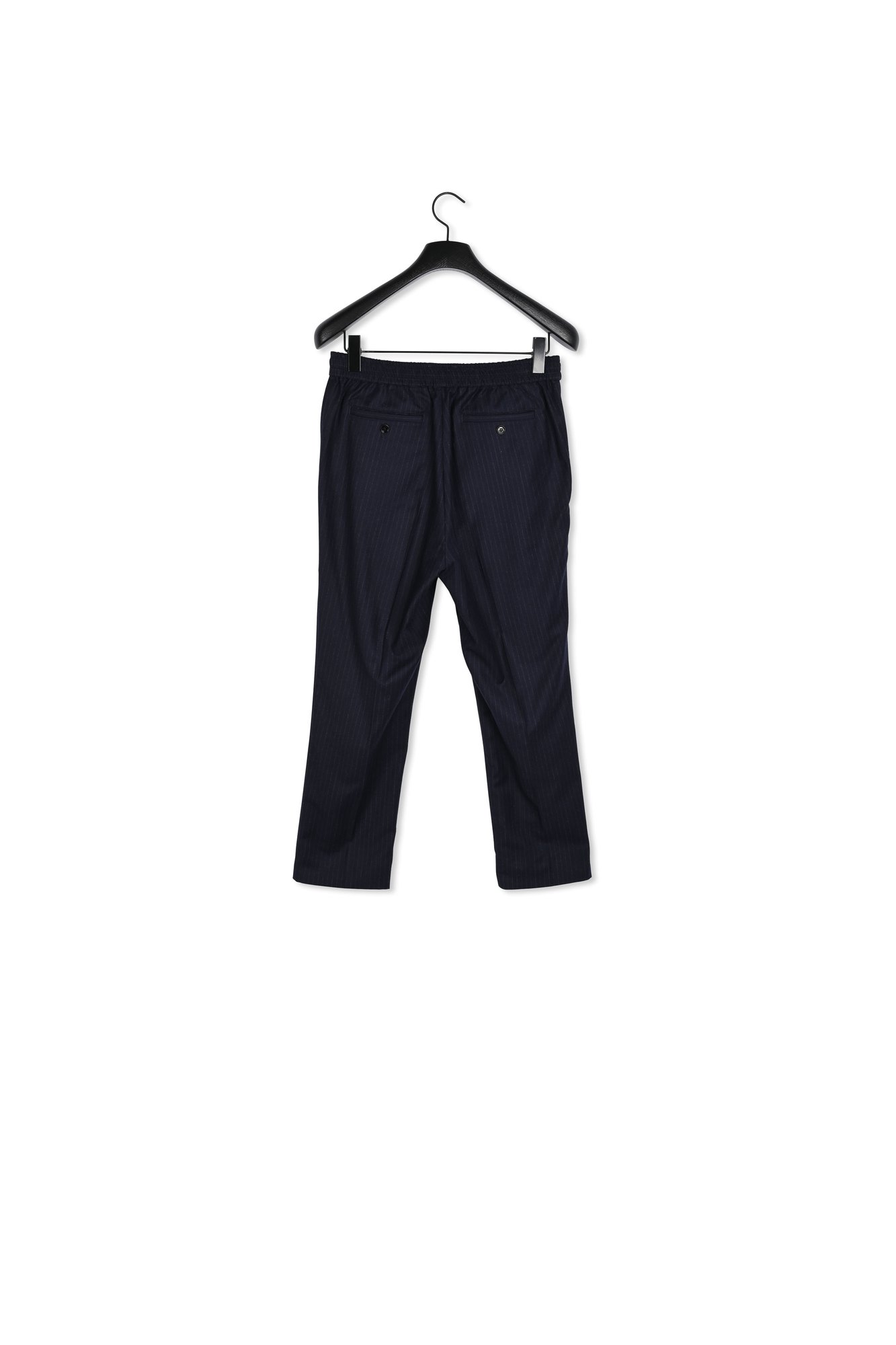Elasticated waist cropped fit trousers