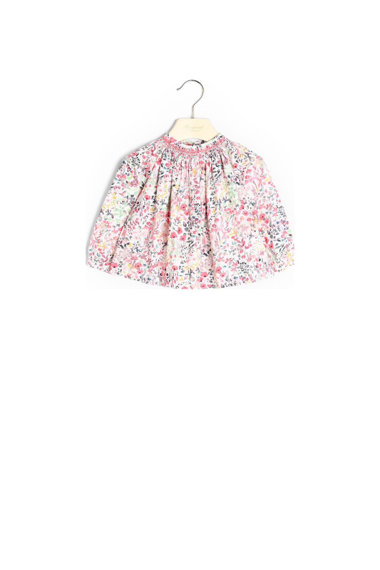 Blouse smockée tissu Liberty Bonpoint Vintage seconde main photo 2