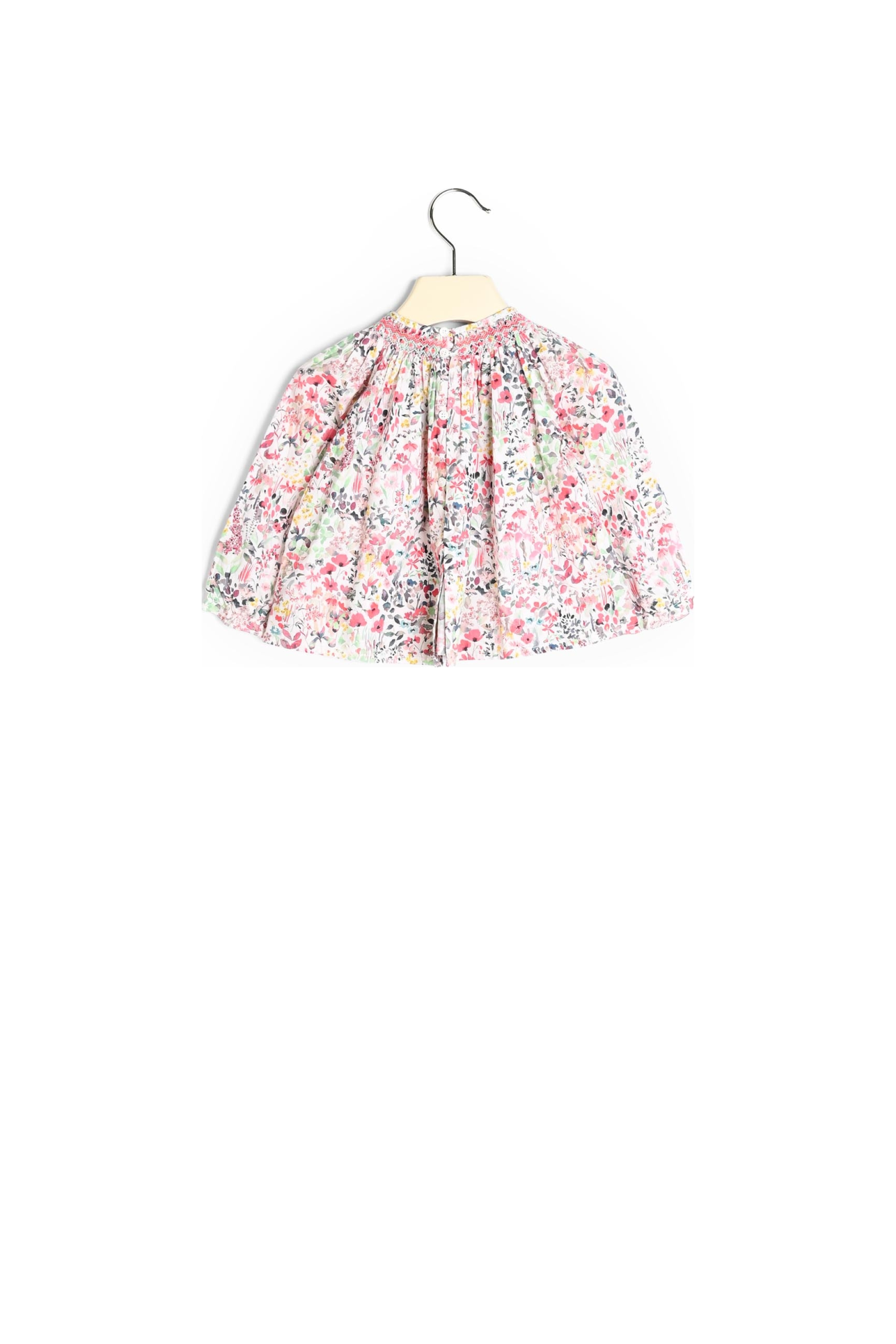 Blouse smockée tissu Liberty Bonpoint Vintage seconde main photo 3