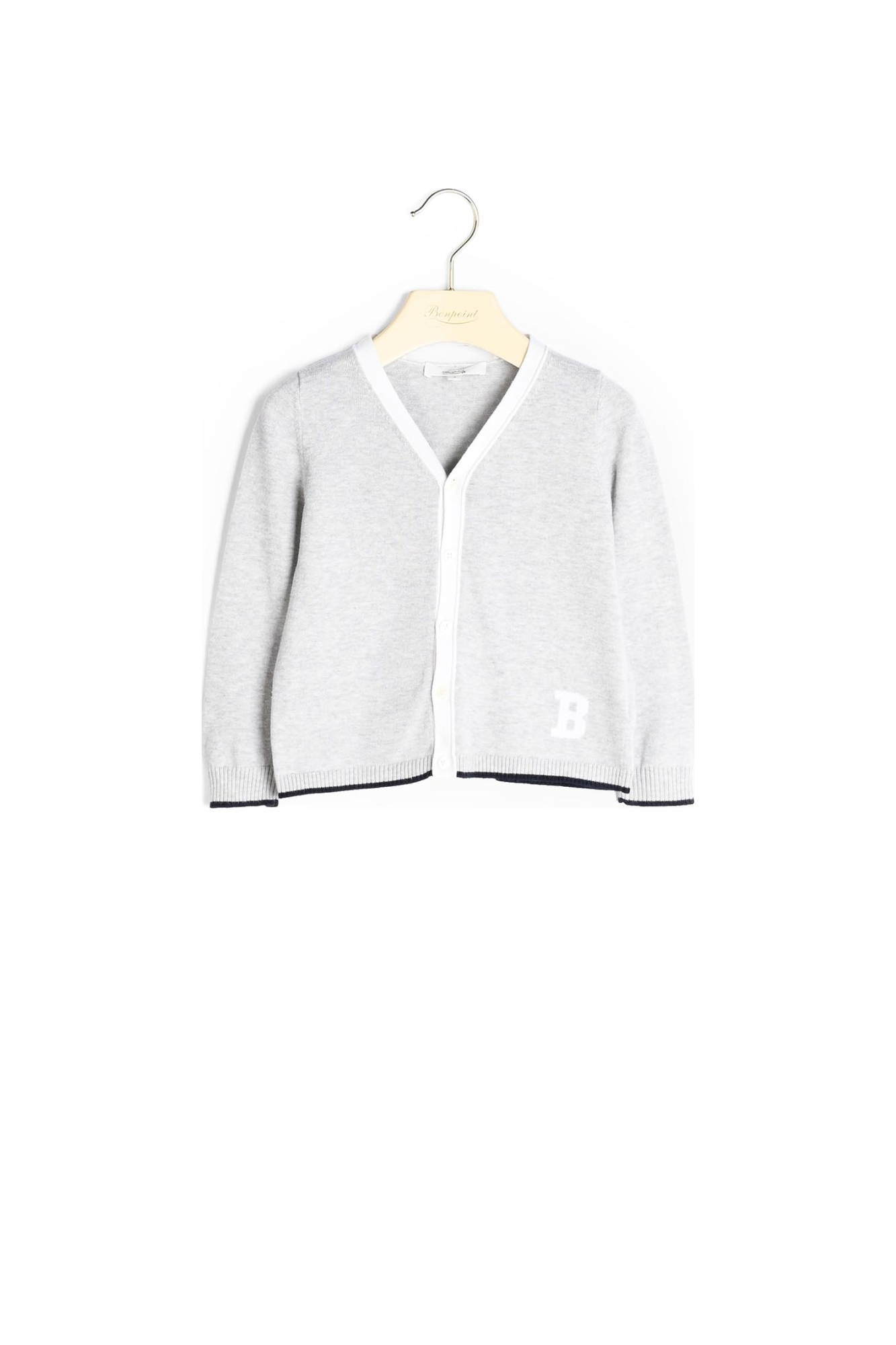 Cardigan avec motif intarsia Bonpoint Vintage seconde main photo 2