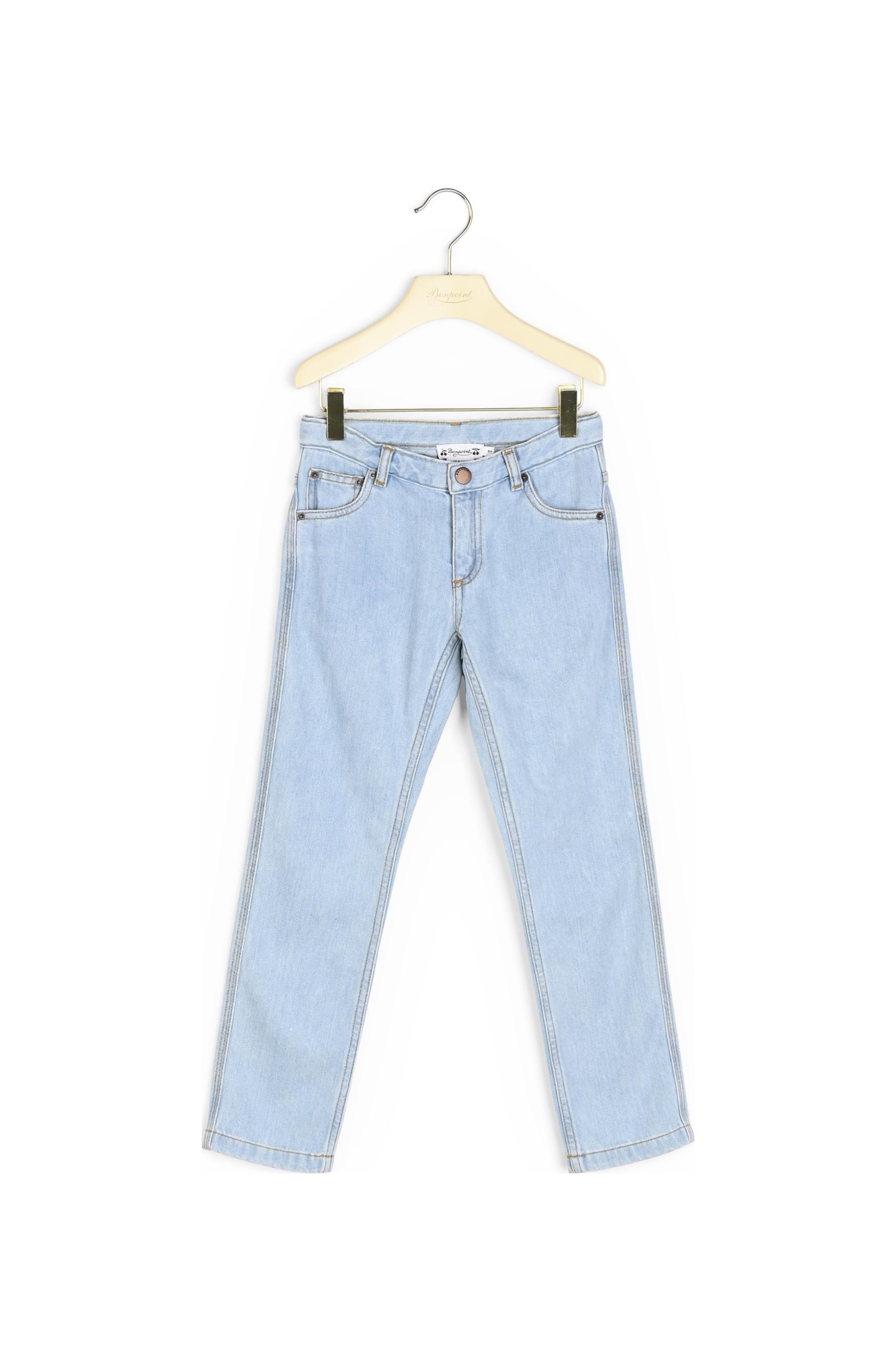 Jean en denim recyclé Bonpoint Vintage seconde main photo 1