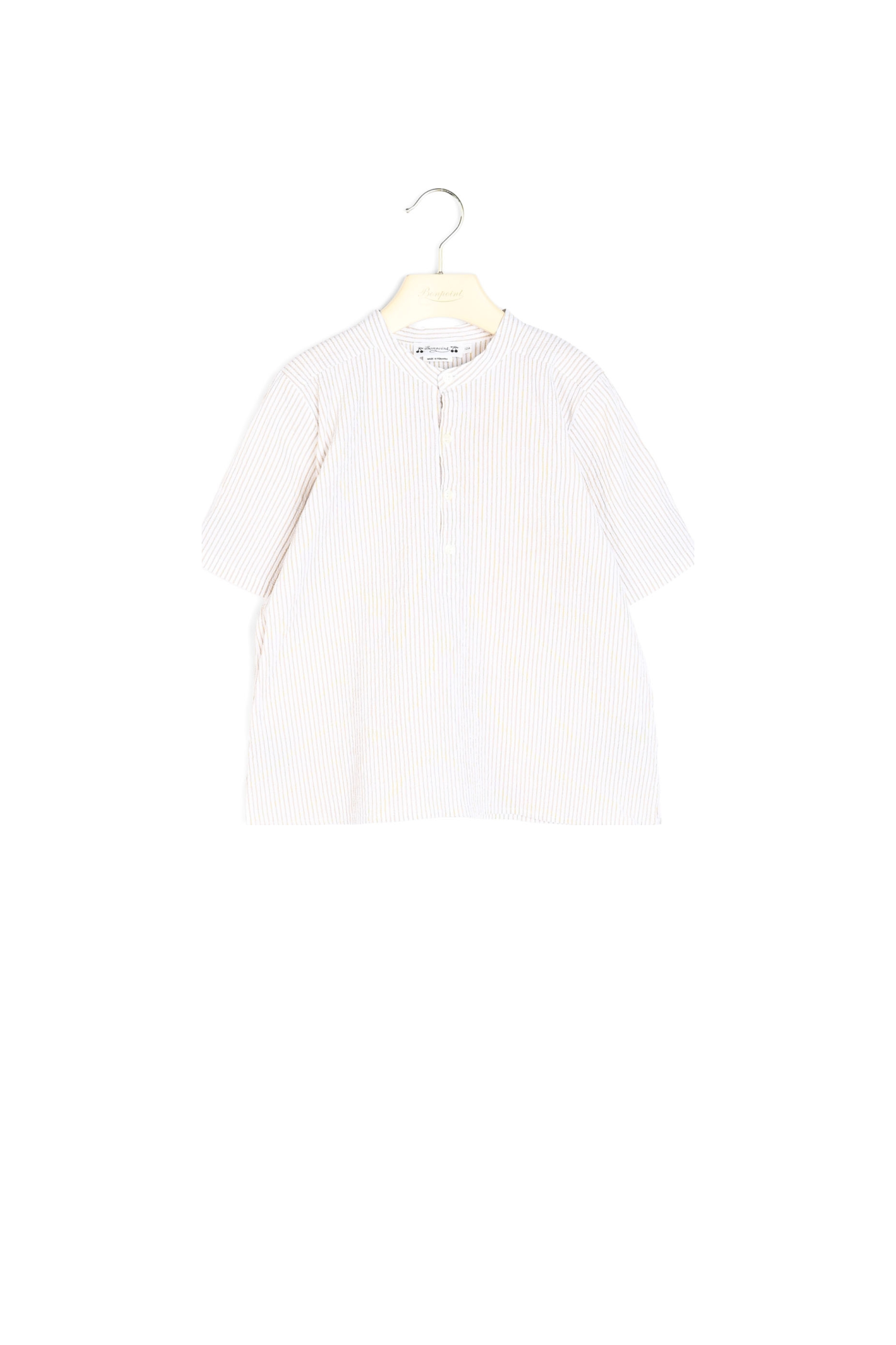 Chemise en coton rayé Bonpoint Vintage seconde main photo 2
