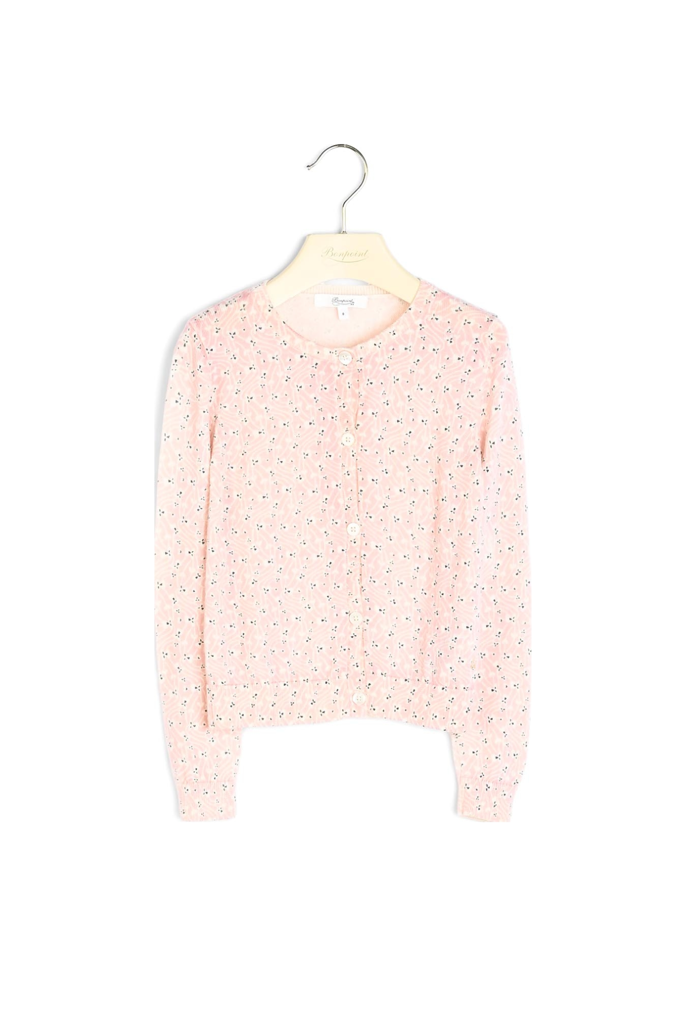 Cardigan  mérinos imprimé Bonpoint Vintage seconde main photo 1