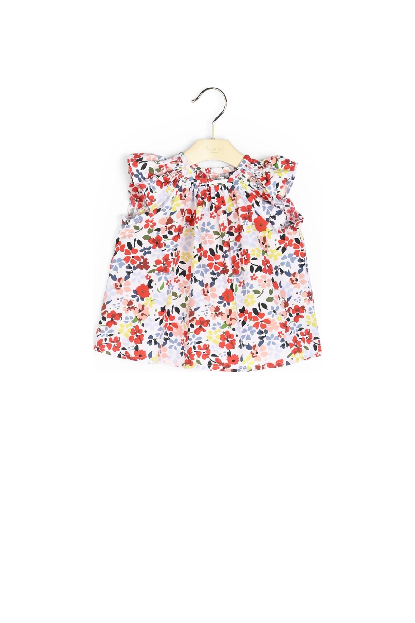 Blouse en popeline imprimée Bonpoint Vintage seconde main photo 2
