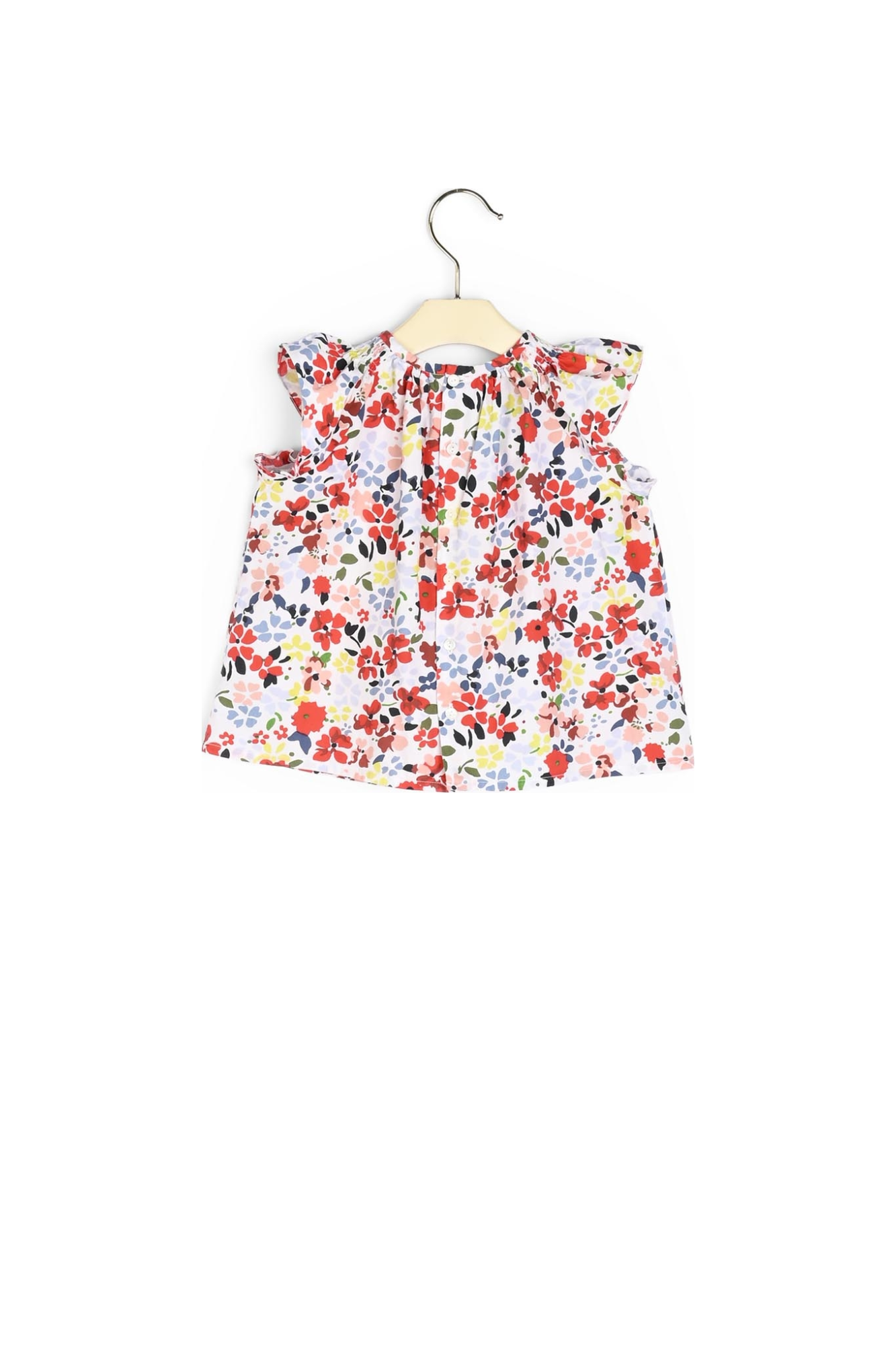 Blouse en popeline imprimée Bonpoint Vintage seconde main photo 3