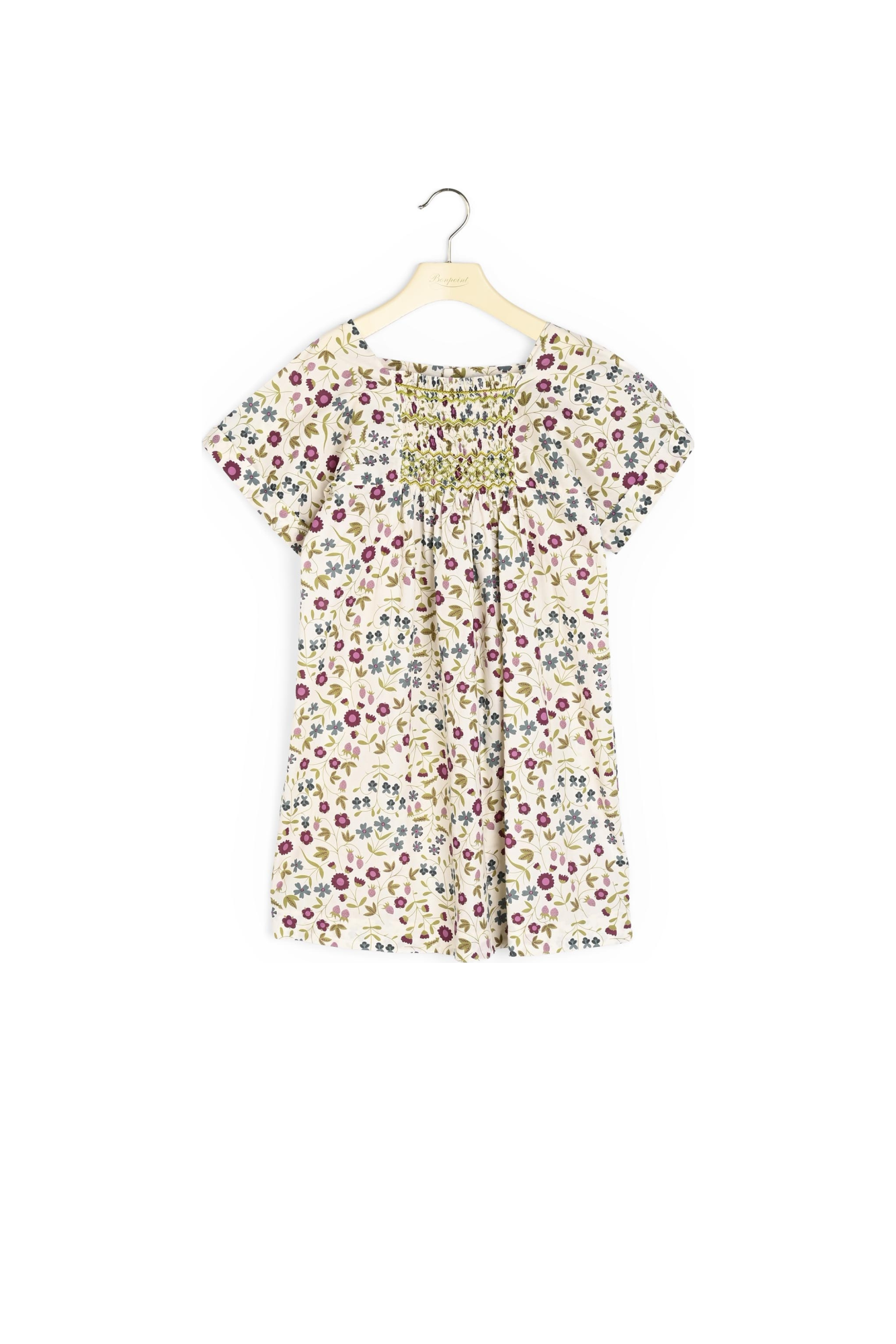 Robe smockée Paysanne Bonpoint Vintage seconde main photo 2