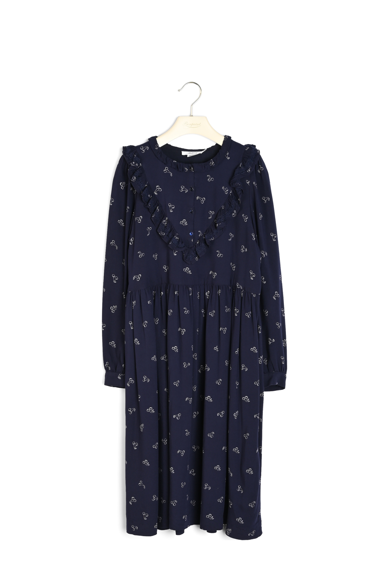 Robe en crêpe imprimée Bonpoint Vintage seconde main photo 2