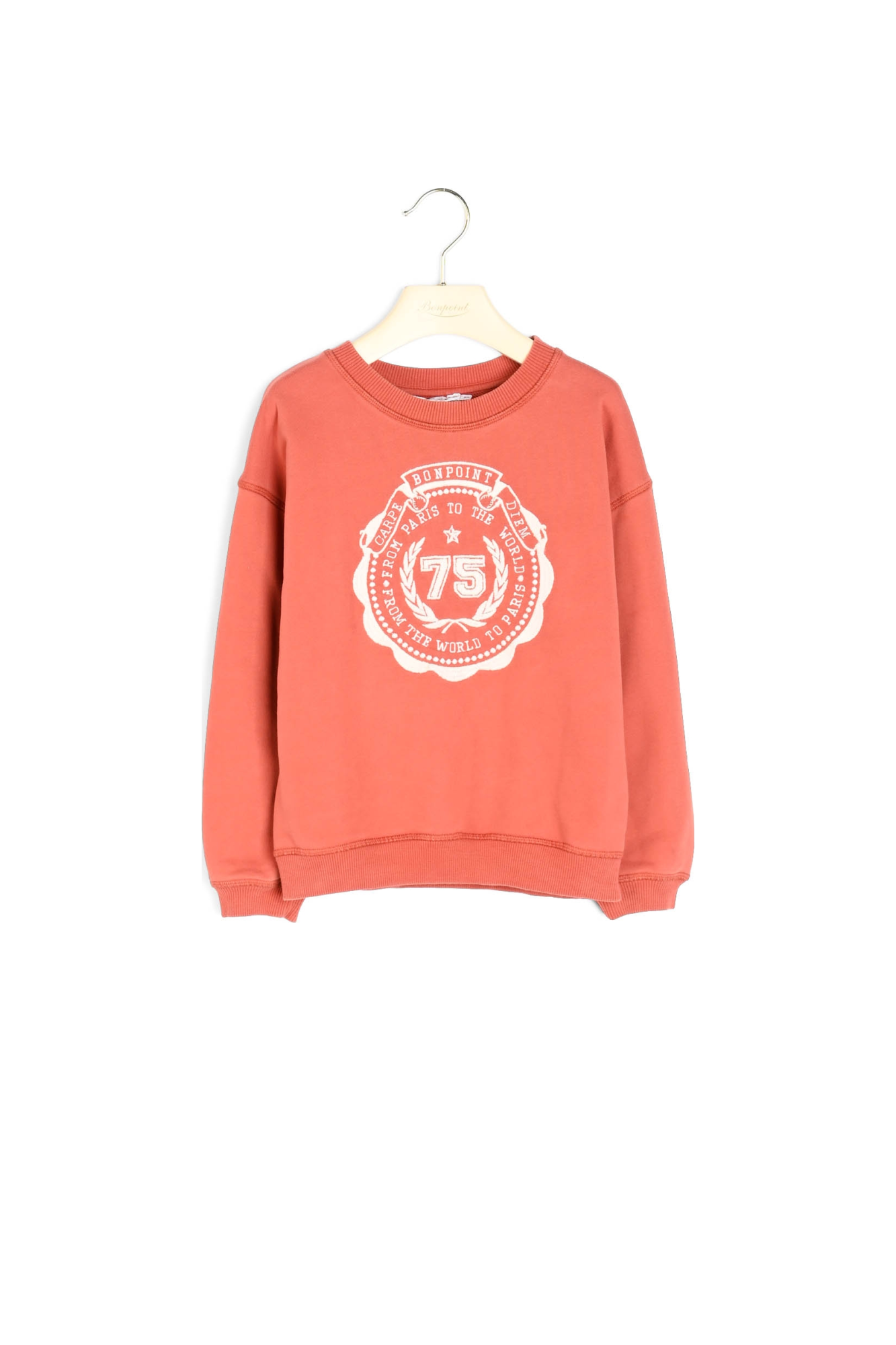 Sweat à écusson brodé Bonpoint Vintage seconde main photo 1