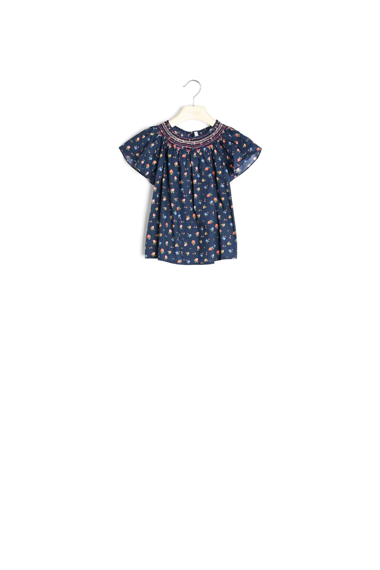 Blouse smockée tissu Liberty exclusif Bonpoint Vintage seconde main photo 2