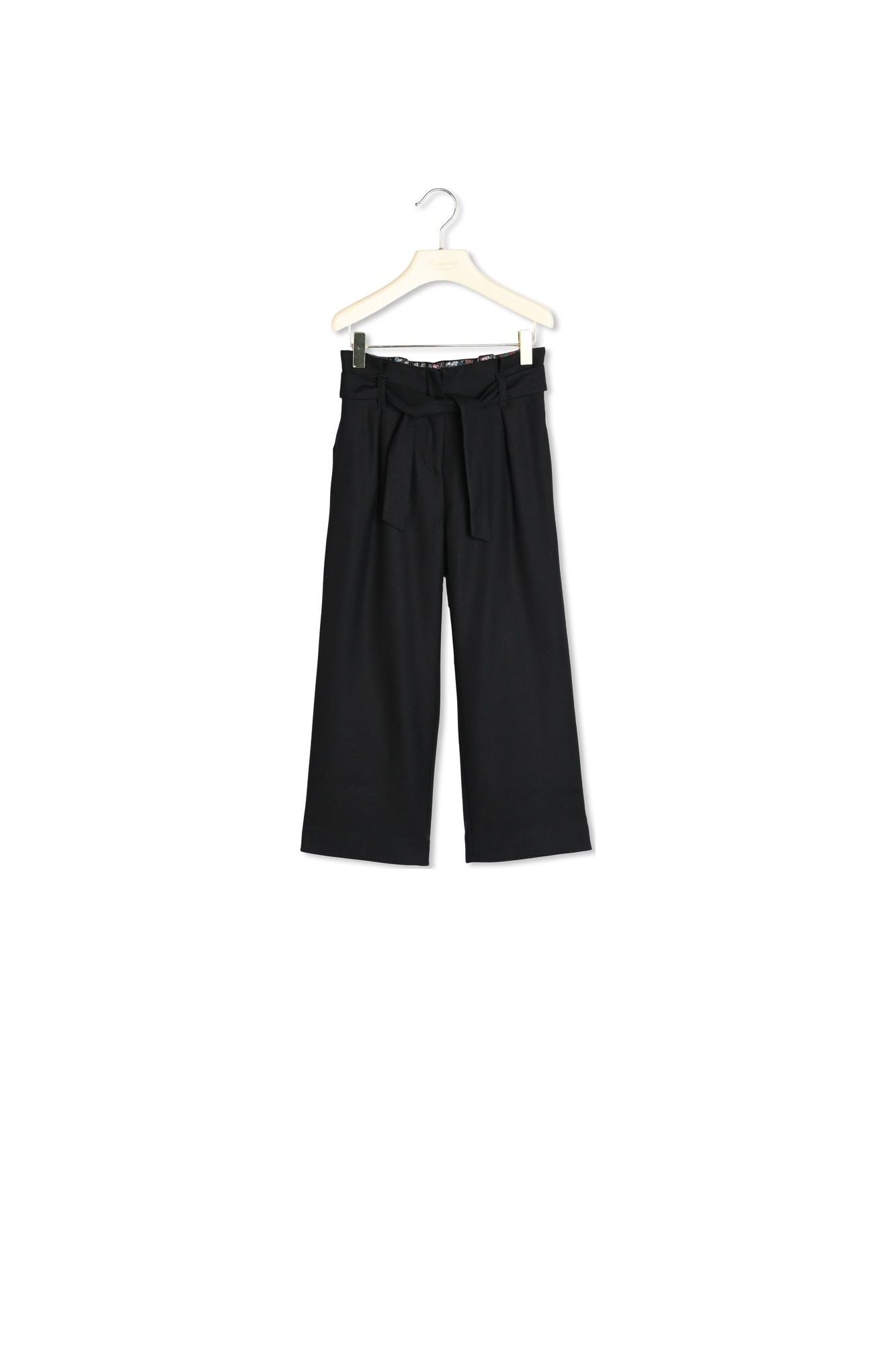 Pantalon en flanelle ceinturé Bonpoint Vintage seconde main photo 2