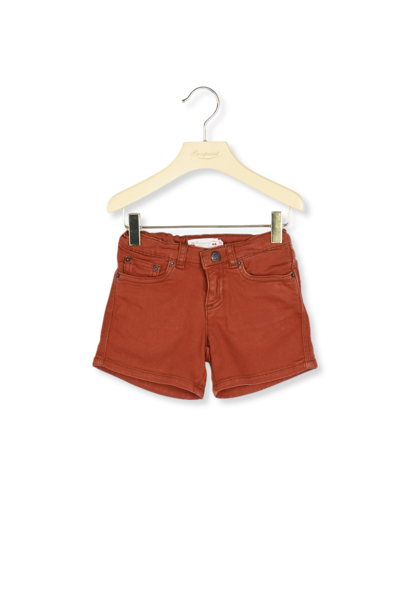 Short en jean avec broderie Bonpoint Vintage seconde main photo 2