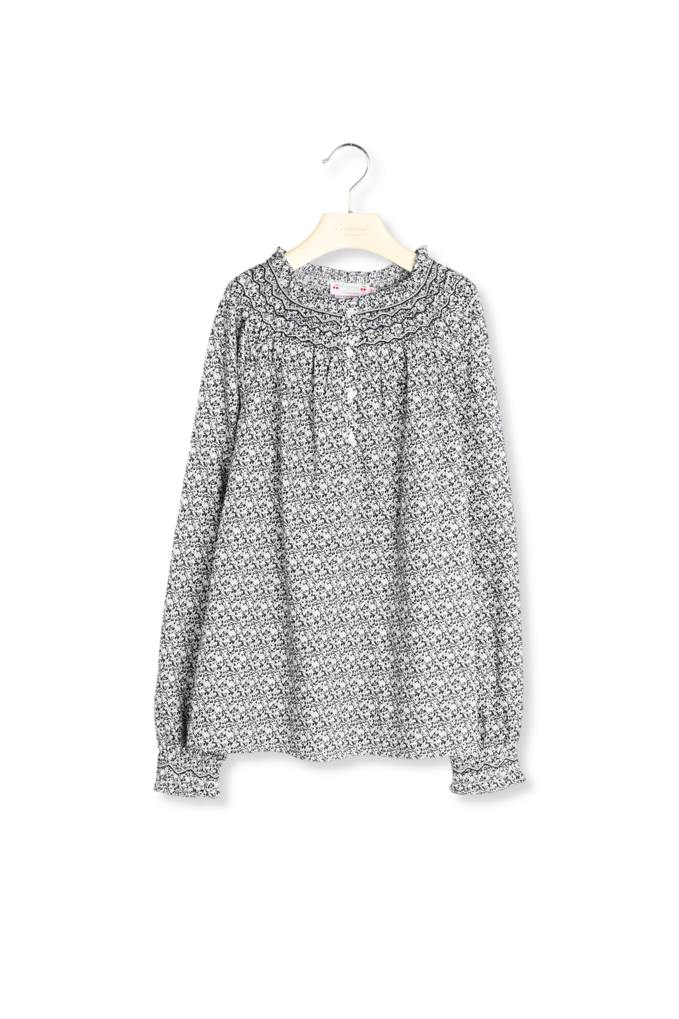 Blouse smockée Pétale Bonpoint Vintage seconde main photo 1