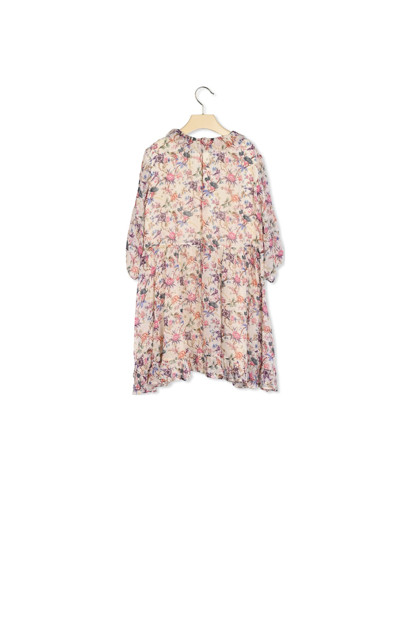 Robe en soie imprimée Bonpoint Vintage seconde main photo 3