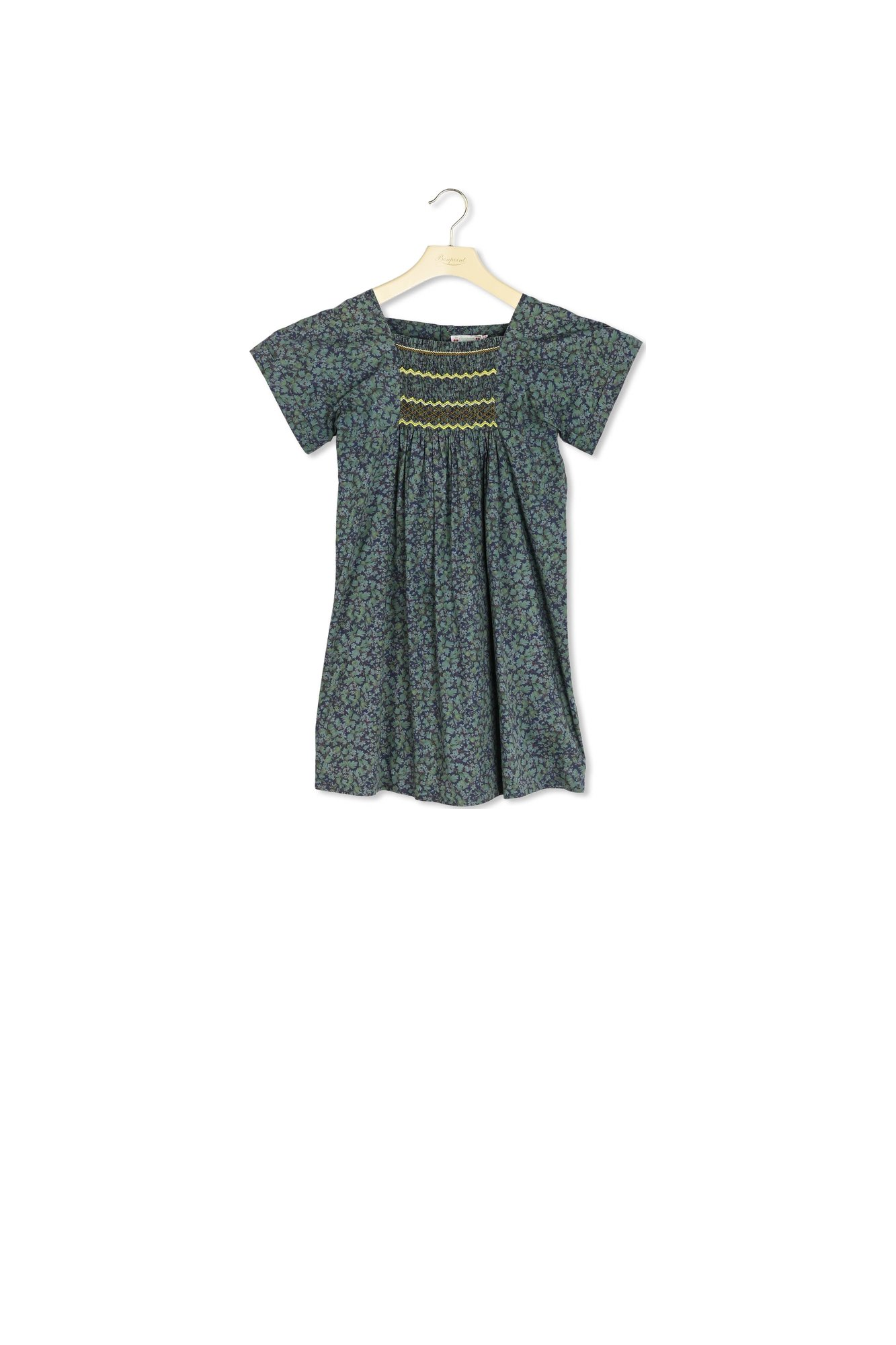 Robe smockée brodée main Bonpoint Vintage seconde main photo 2