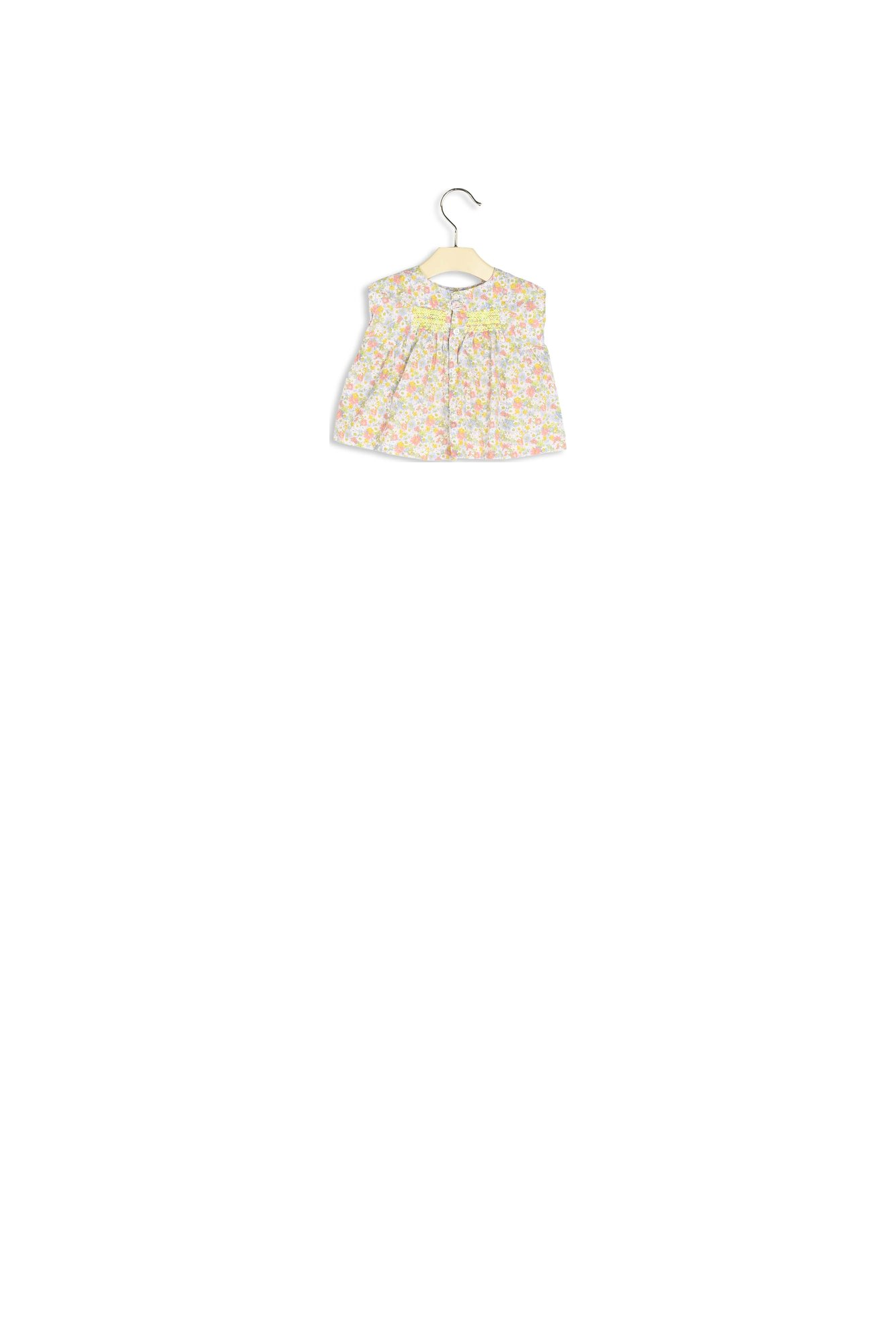 Blouse en tissu Liberty Bonpoint Vintage seconde main photo 3