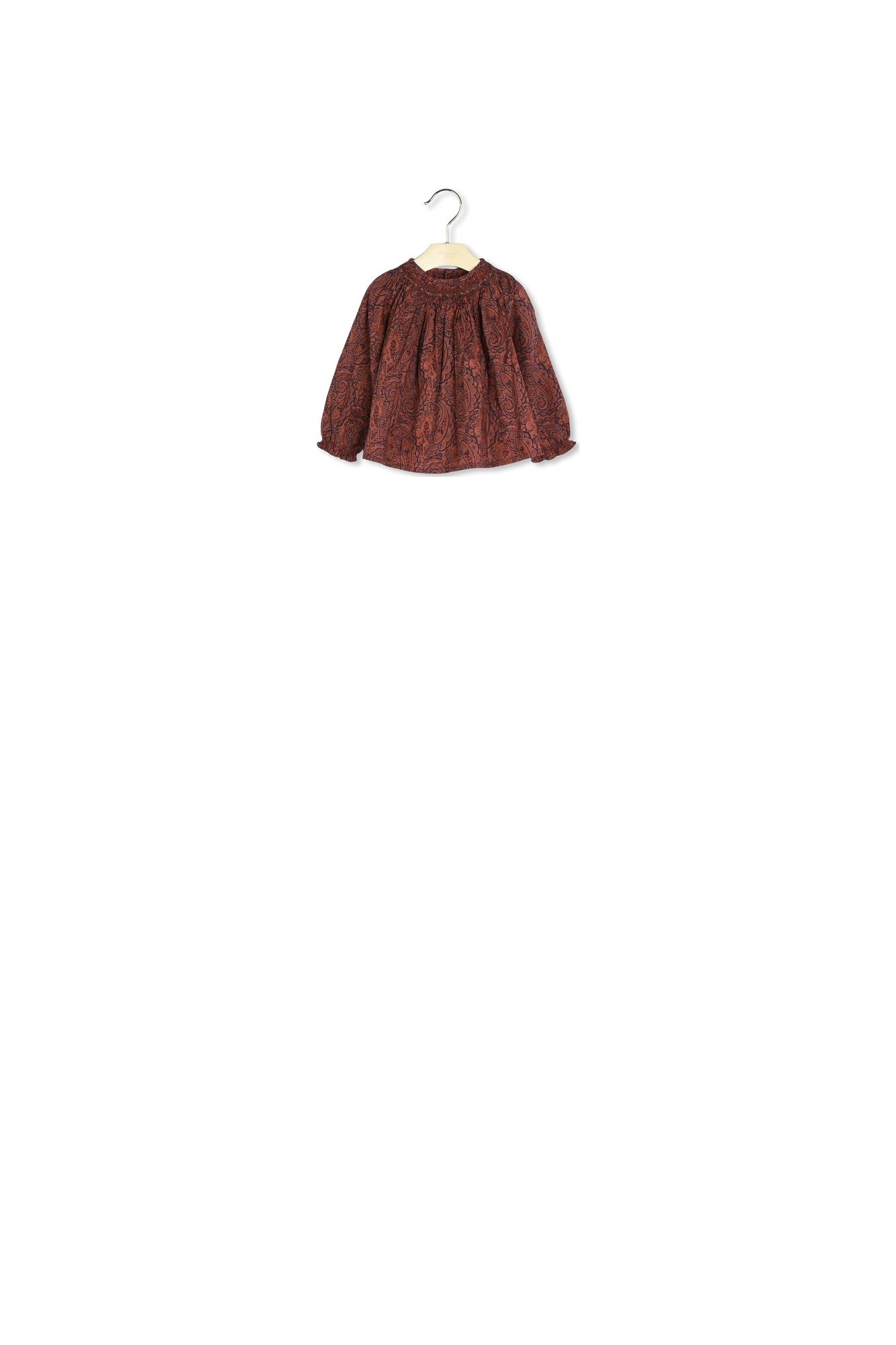 Blouse smockée Griotte Bonpoint Vintage seconde main photo 2