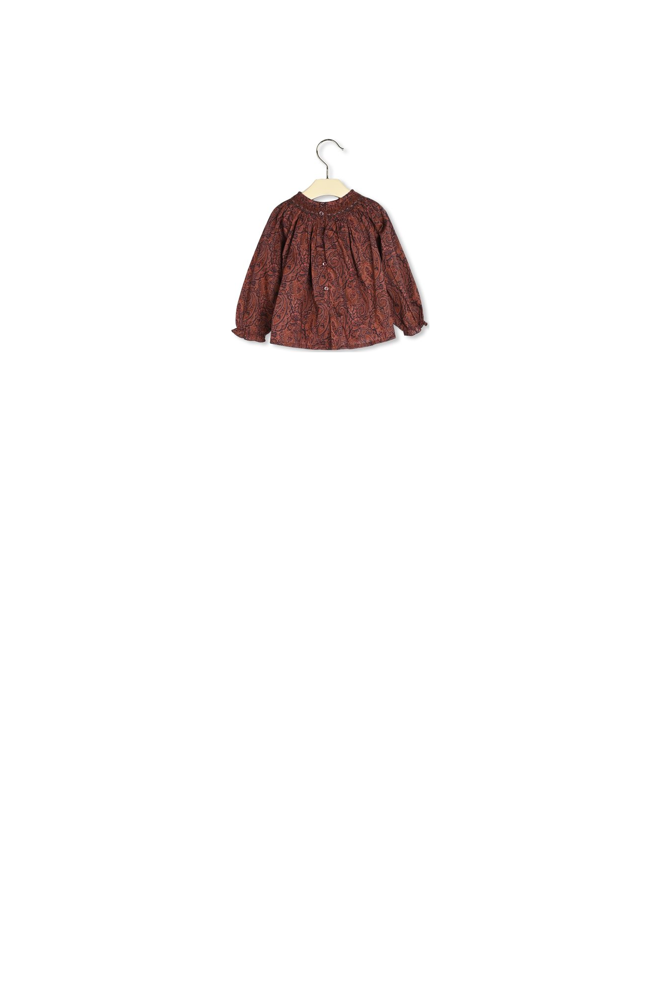 Blouse smockée Griotte Bonpoint Vintage seconde main photo 3