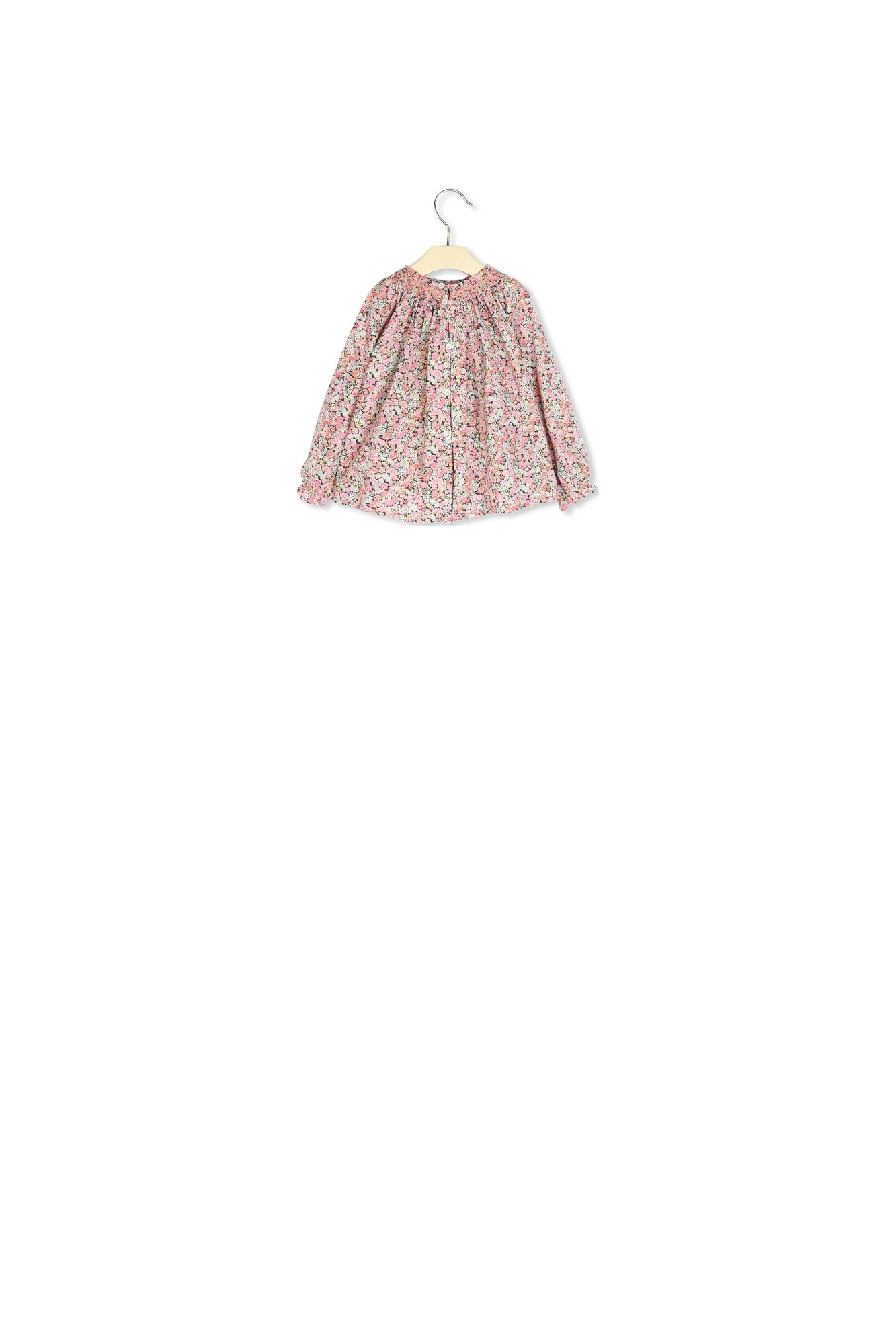 Blouse smockée Griotte Bonpoint Vintage seconde main photo 3