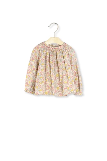 Blouse smockée Griotte Bonpoint Vintage seconde main photo 2