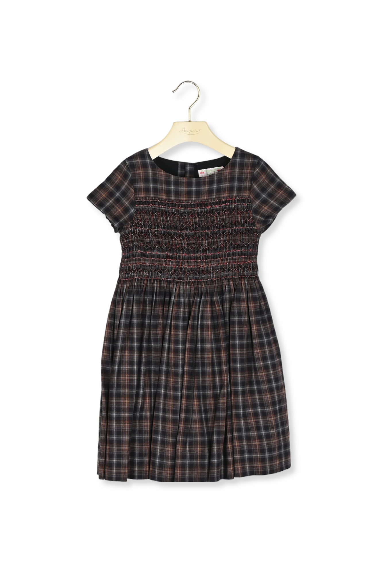 Robe smockée en twill Bonpoint Vintage seconde main photo 1