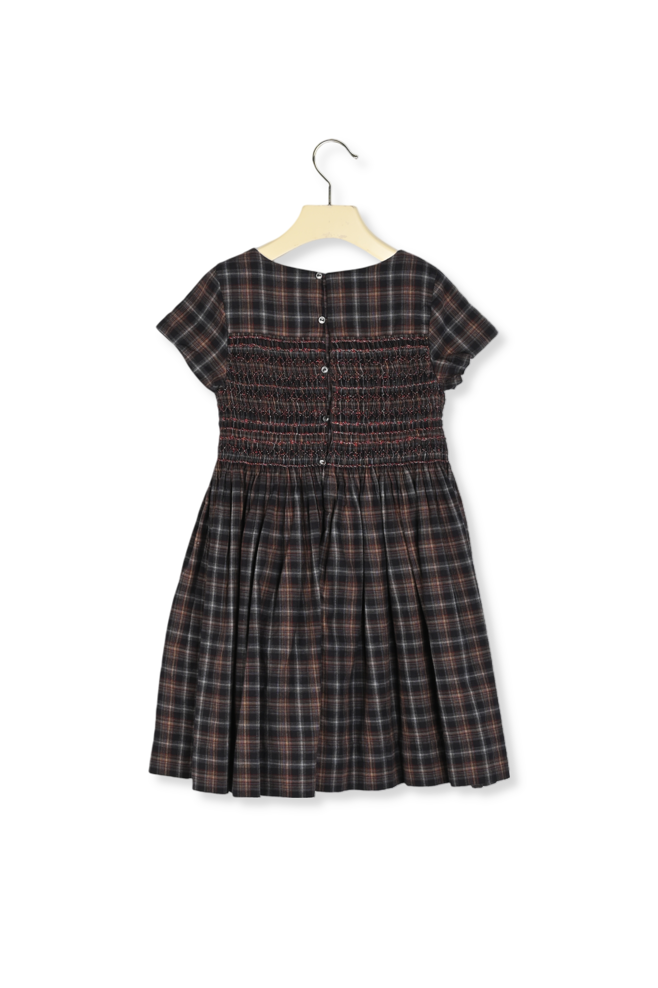 Robe smockée en twill Bonpoint Vintage seconde main photo 2