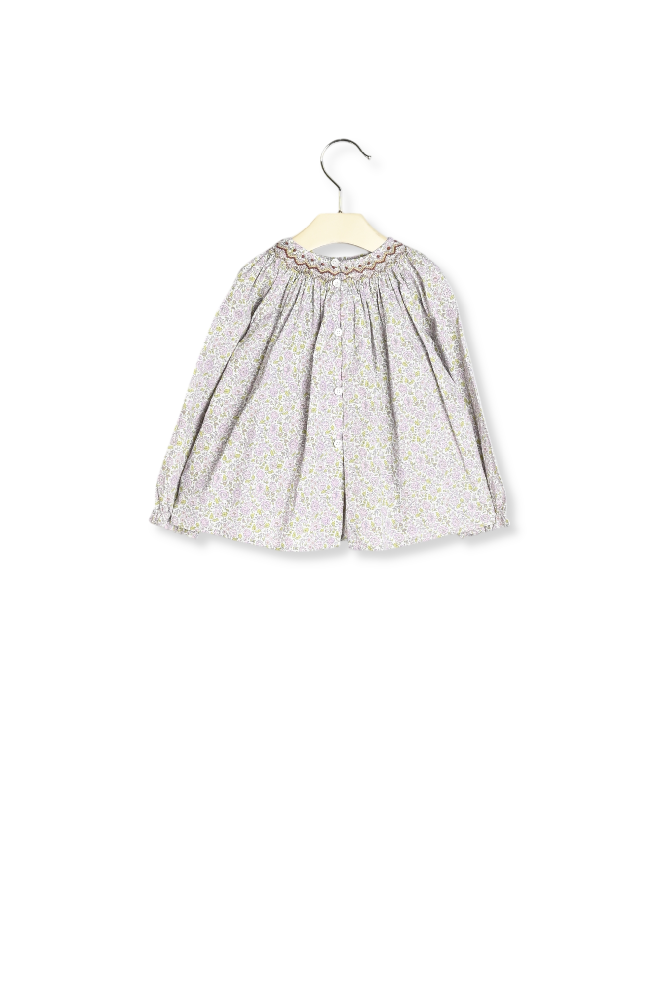 Blouse smockée Griotte Bonpoint Vintage seconde main photo 3