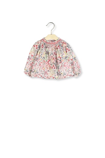 Blouse smockée tissu Liberty Bonpoint Vintage seconde main photo 2