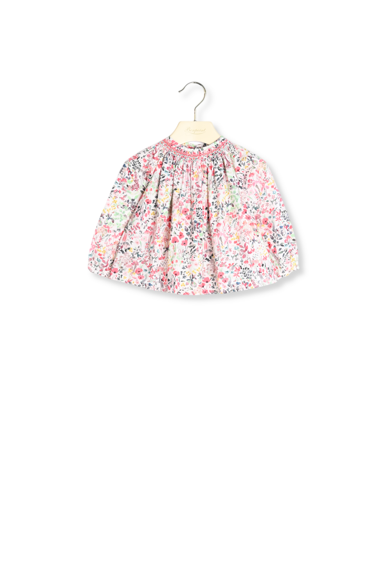 Blouse smockée tissu Liberty Bonpoint Vintage seconde main photo 2