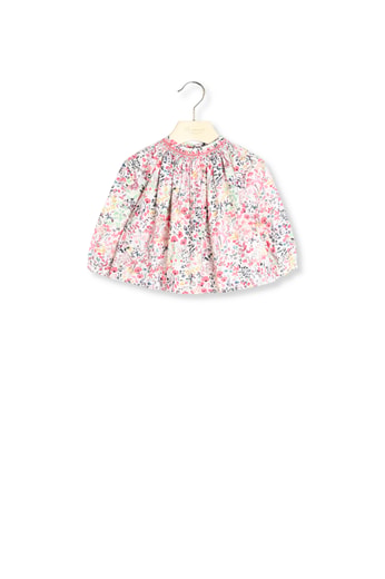 Blouse smockée tissu Liberty Bonpoint Vintage seconde main photo 2