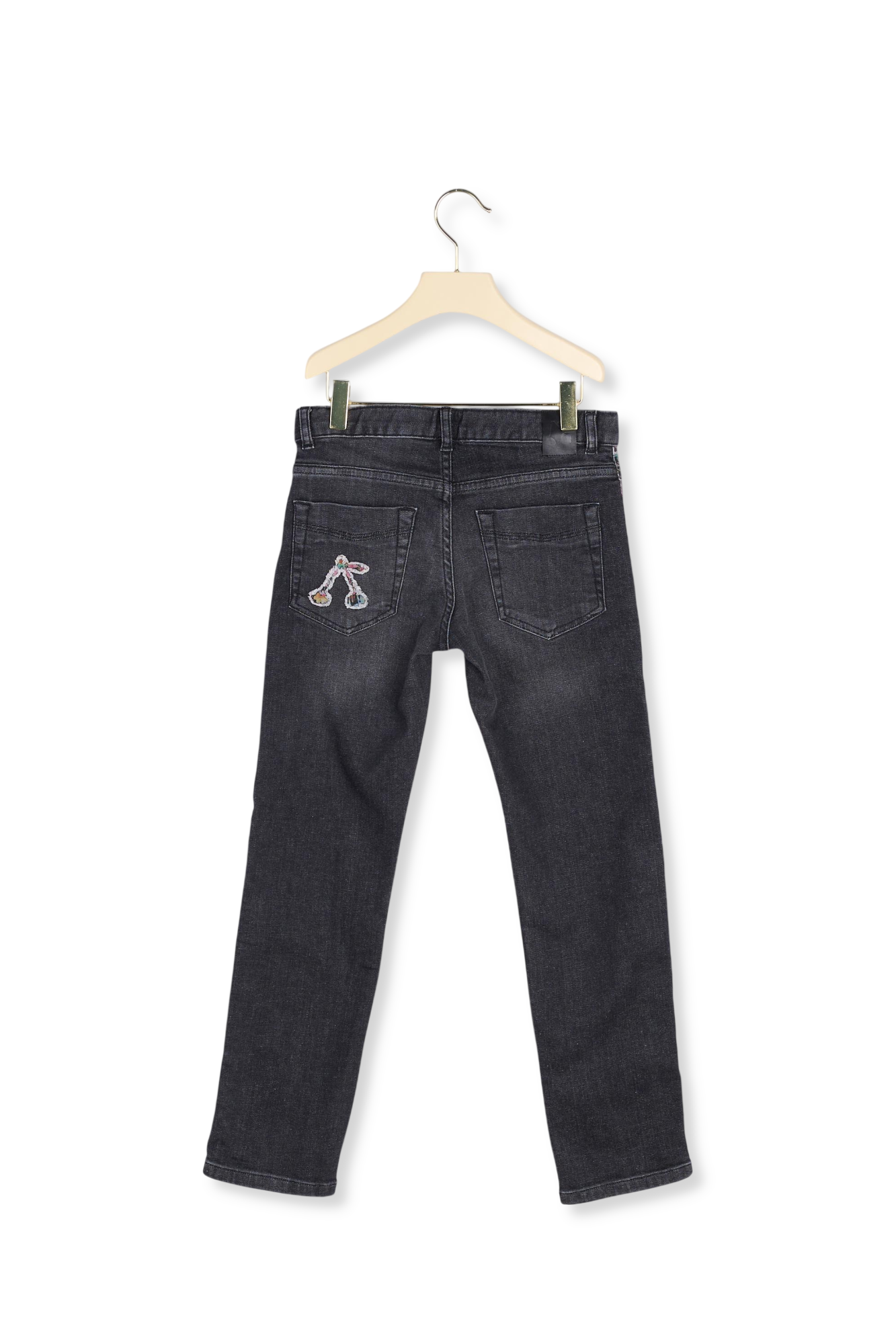 Pantalon denim et tissu Liberty Bonpoint Vintage seconde main photo 3