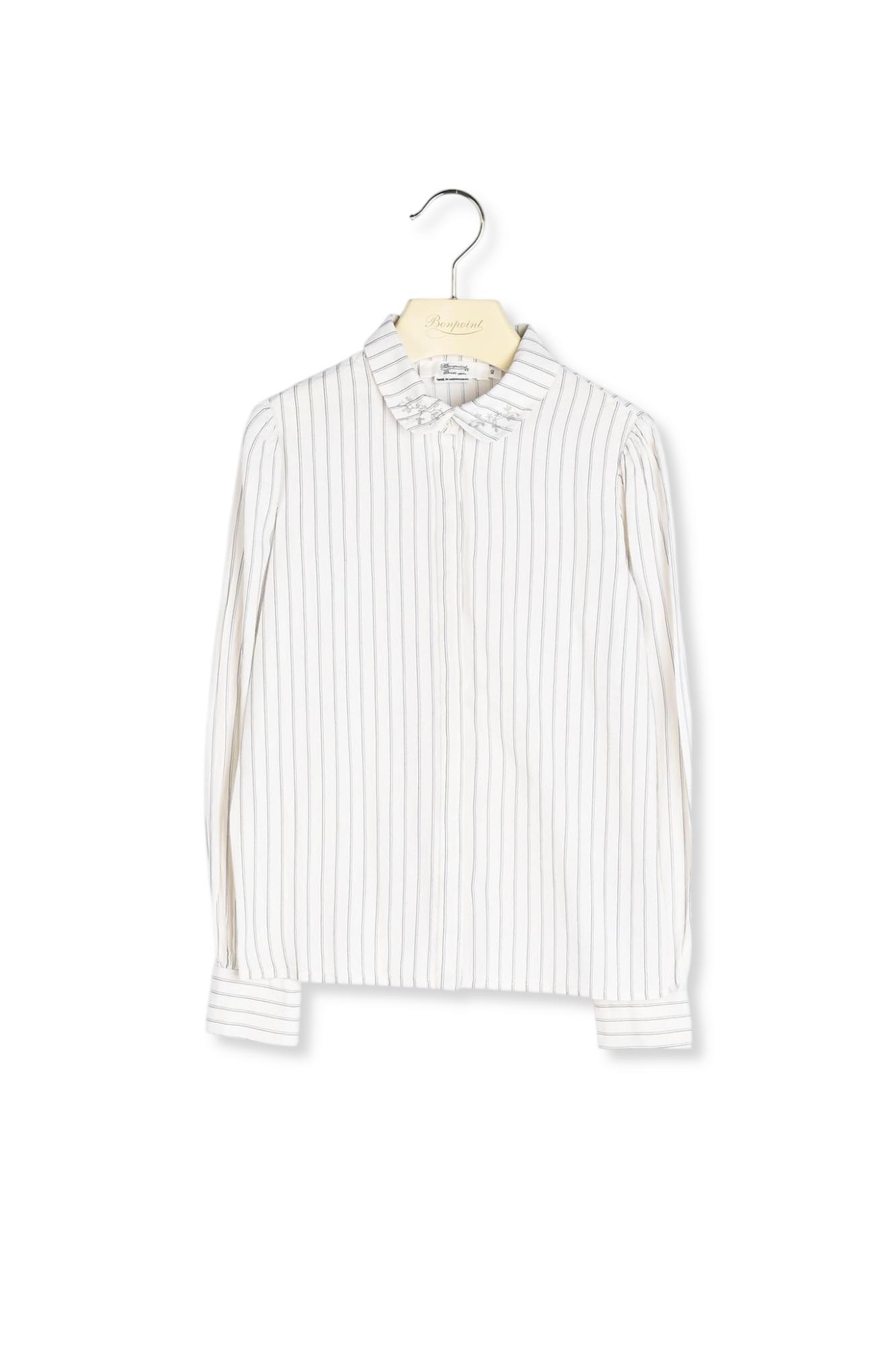 Blouse en voile rayé Bonpoint Vintage seconde main photo 2