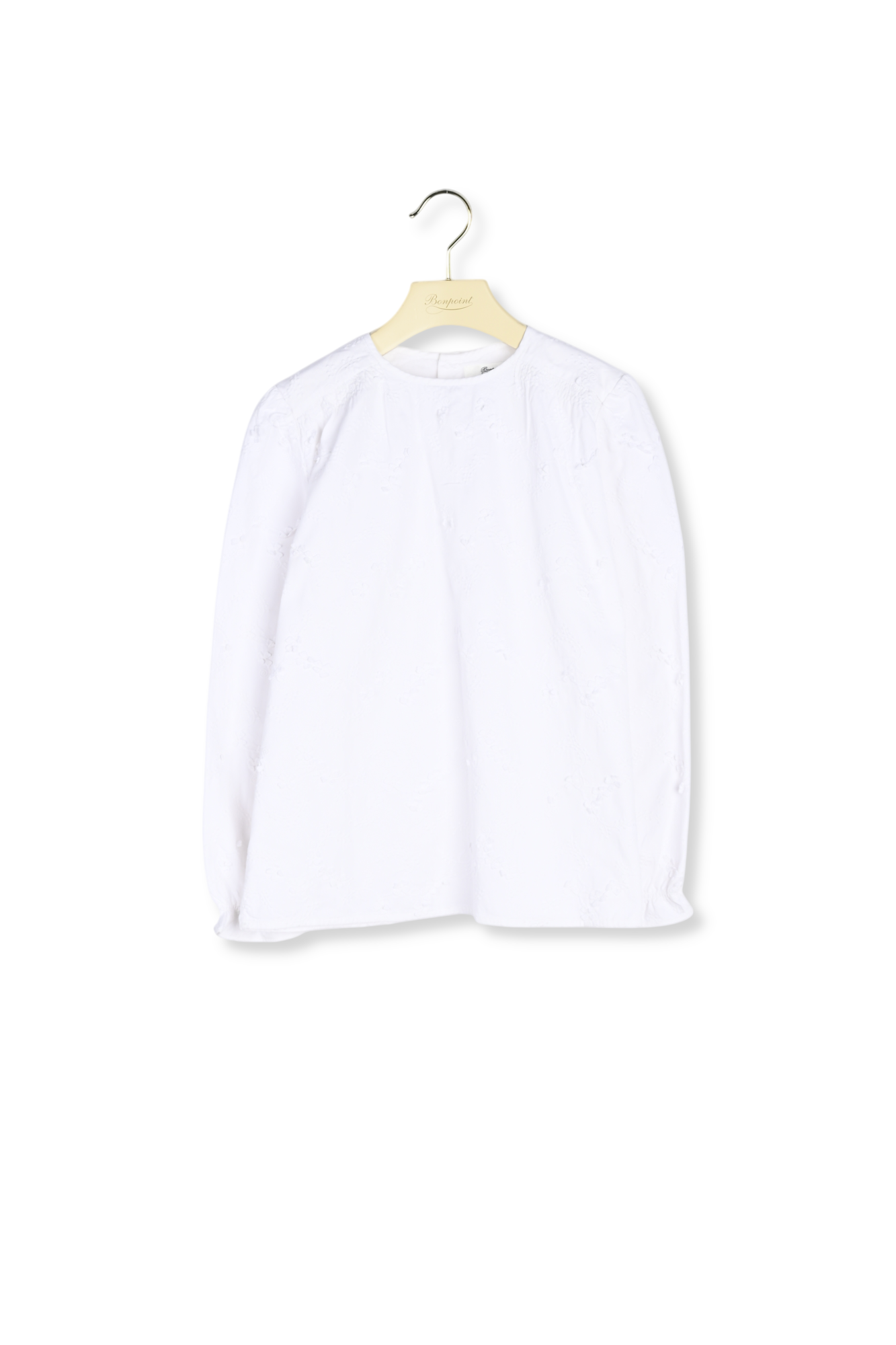 Blouse twill brodé Bonpoint Vintage seconde main photo 2