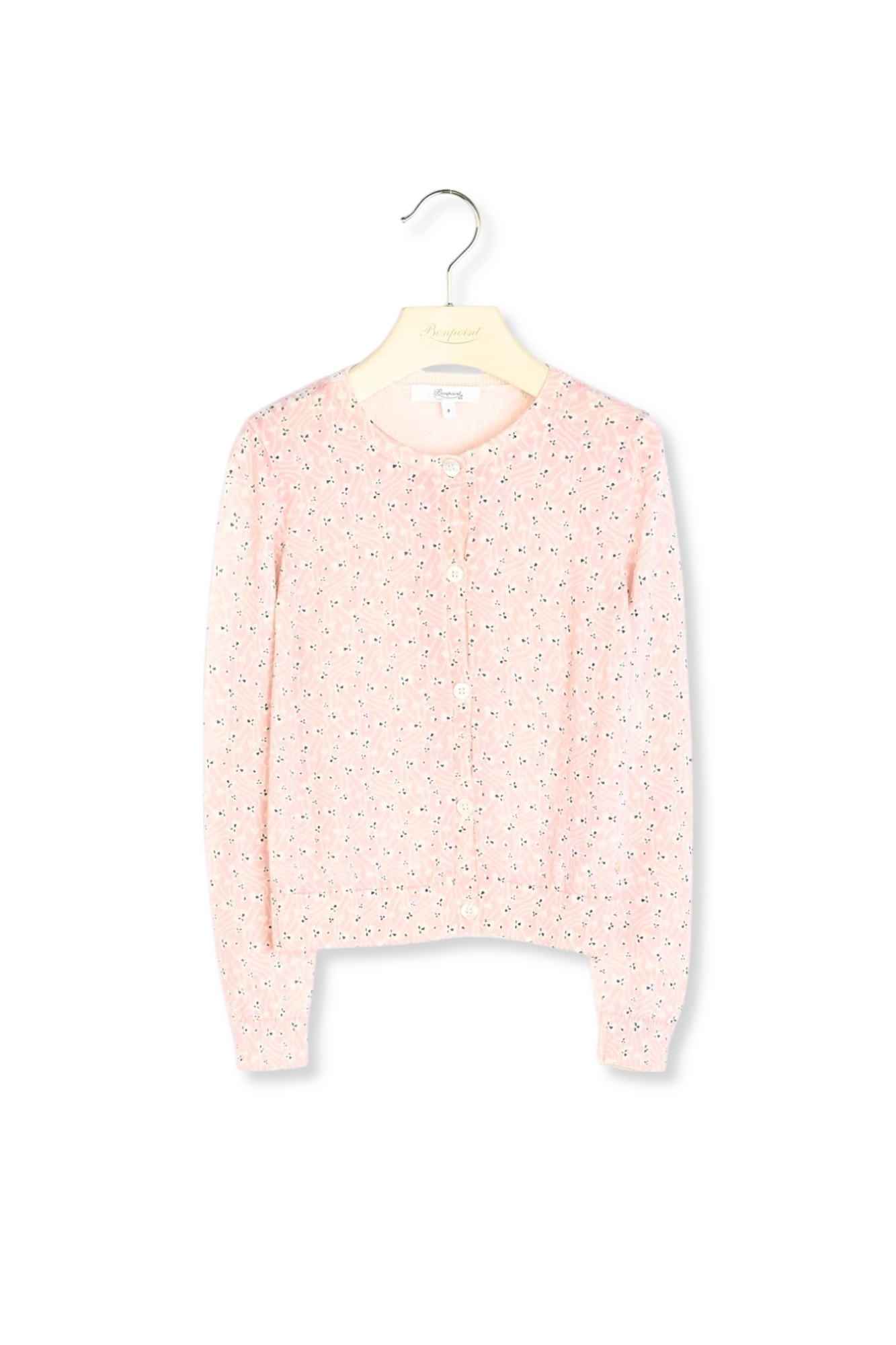 Cardigan  mérinos imprimé Bonpoint Vintage seconde main photo 2