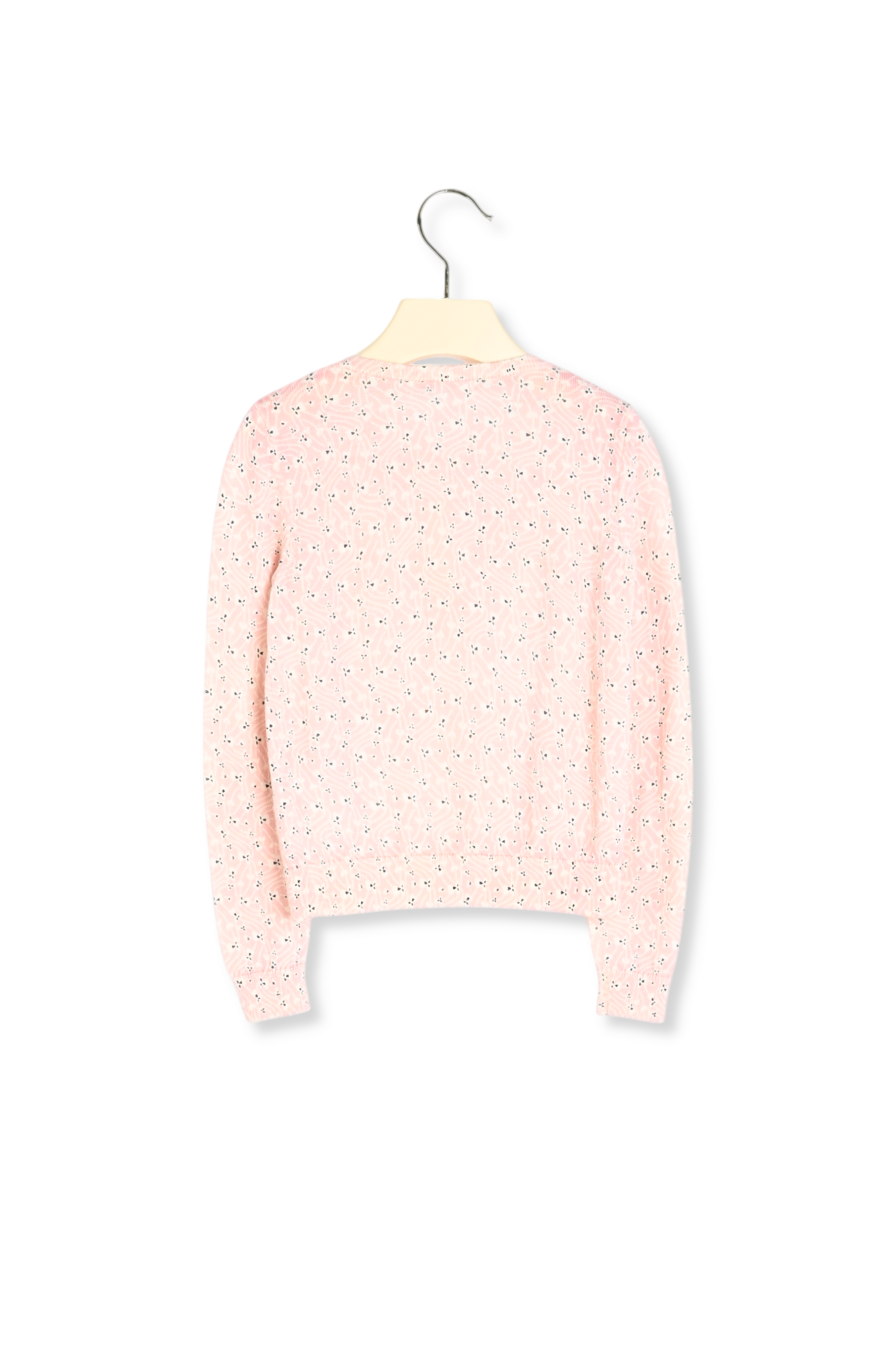 Cardigan  mérinos imprimé Bonpoint Vintage seconde main photo 3