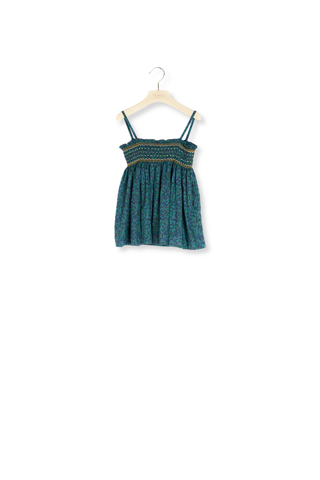 Blouse en coton Liberty surteint Bonpoint Vintage seconde main photo 2