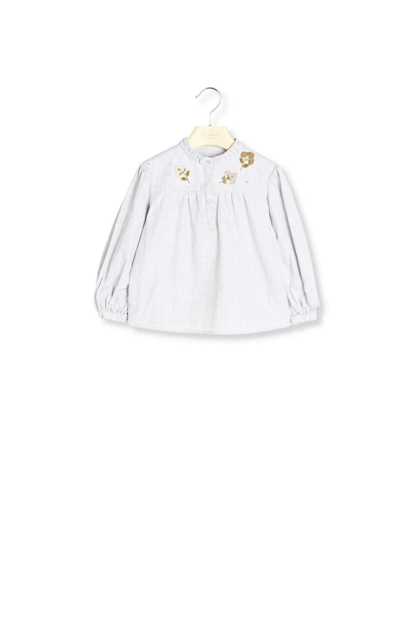Hand-Embroidered Blouse for Girls Bonpoint Vintage second-hand photo 2