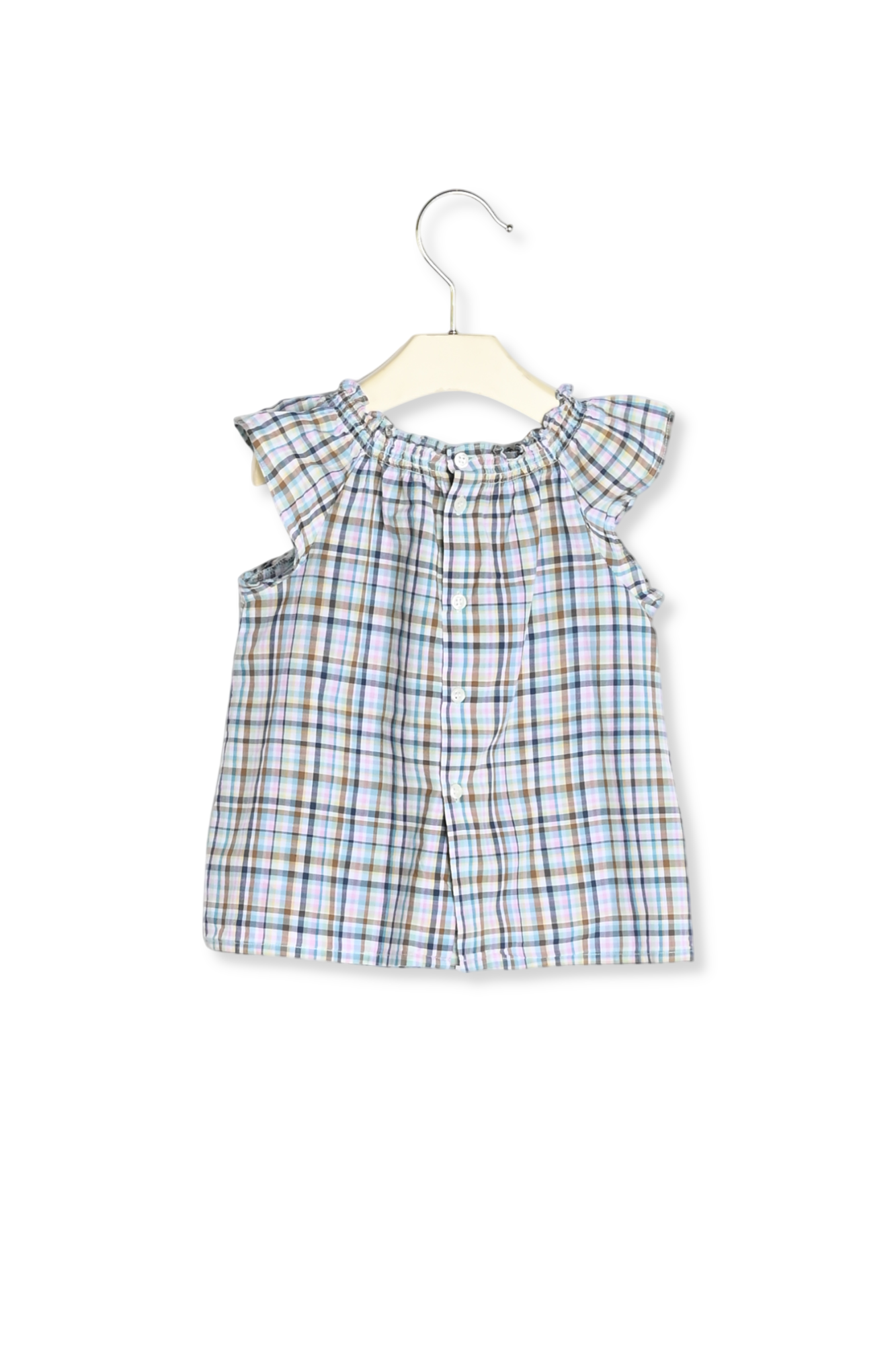 Blouse à petits carreaux Bonpoint Vintage seconde main photo 3