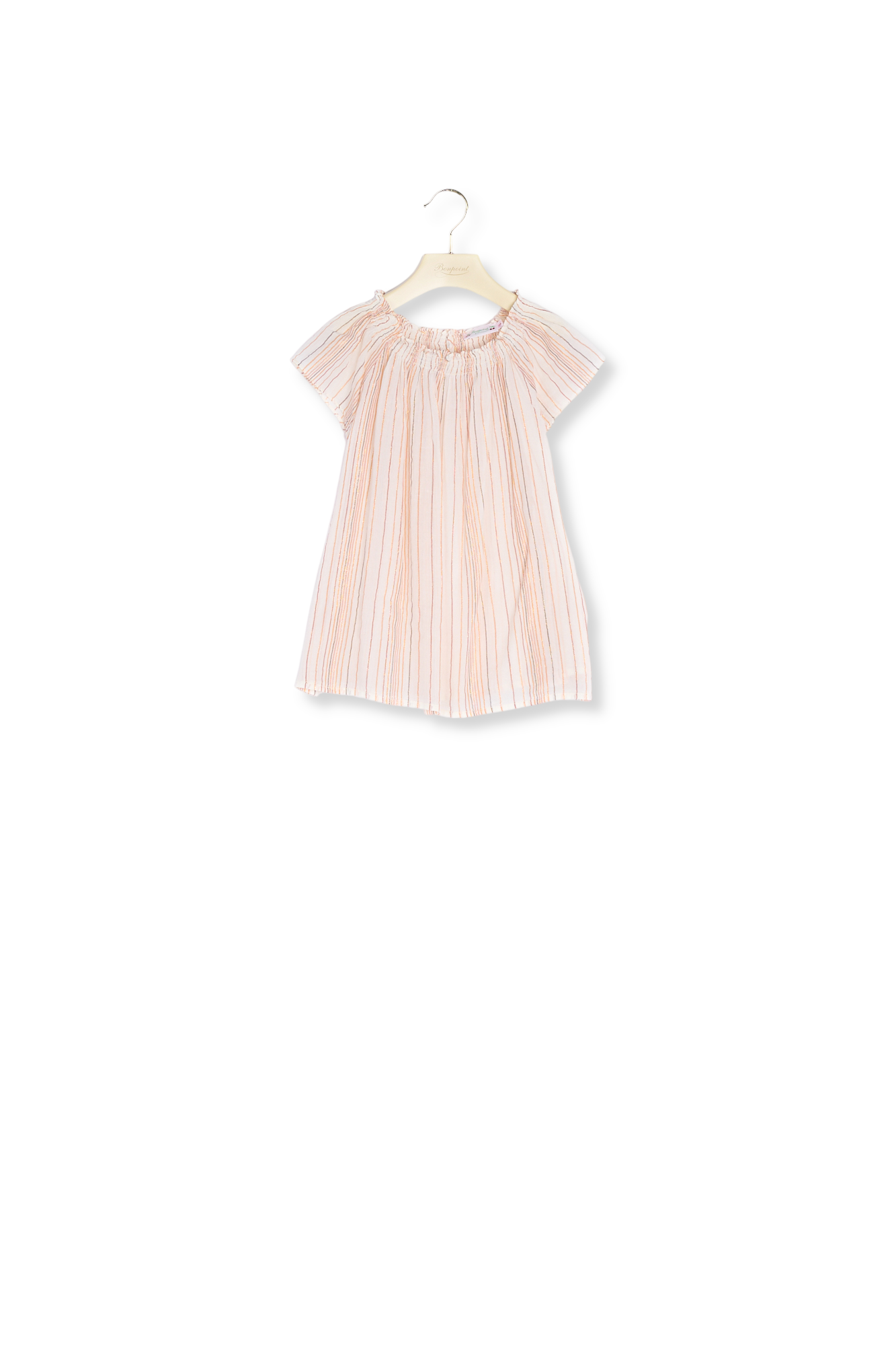 Blouse rayée métallisée Bonpoint Vintage seconde main photo 2
