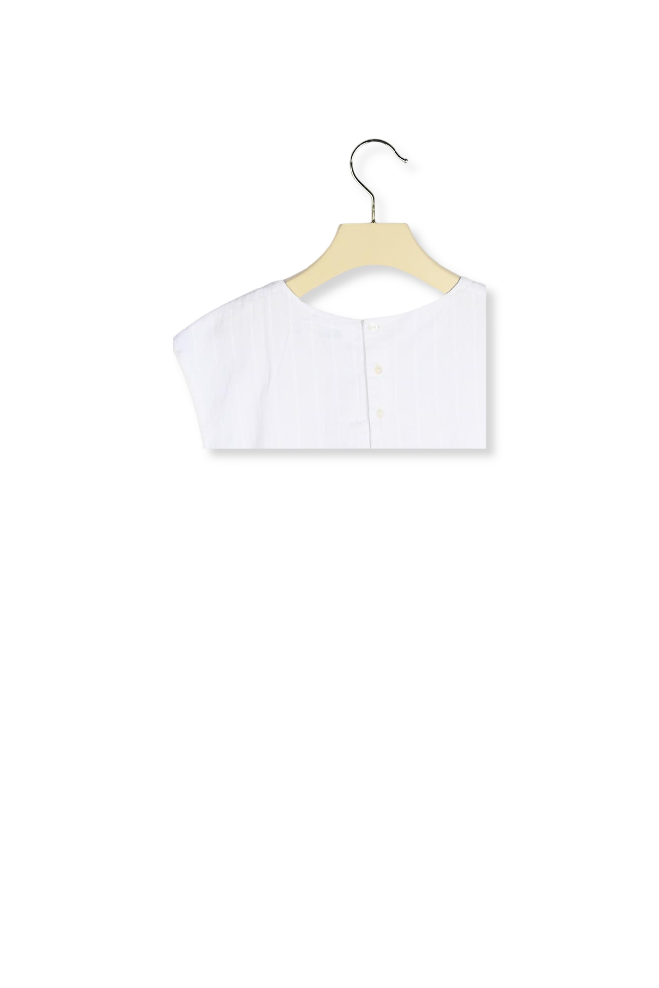 Blouse en coton et dentelle Bonpoint Vintage seconde main photo 3