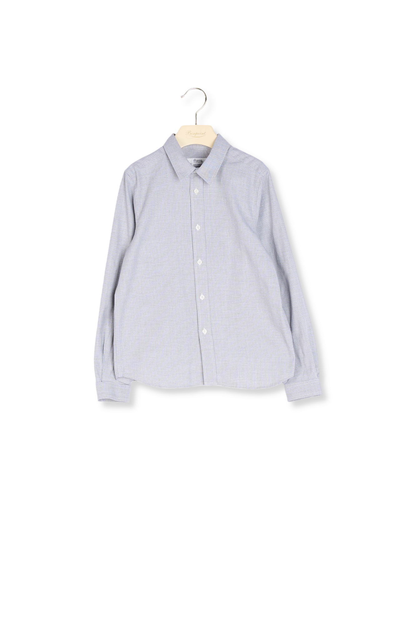 Chemise en twill à carreaux Bonpoint Vintage seconde main photo 2