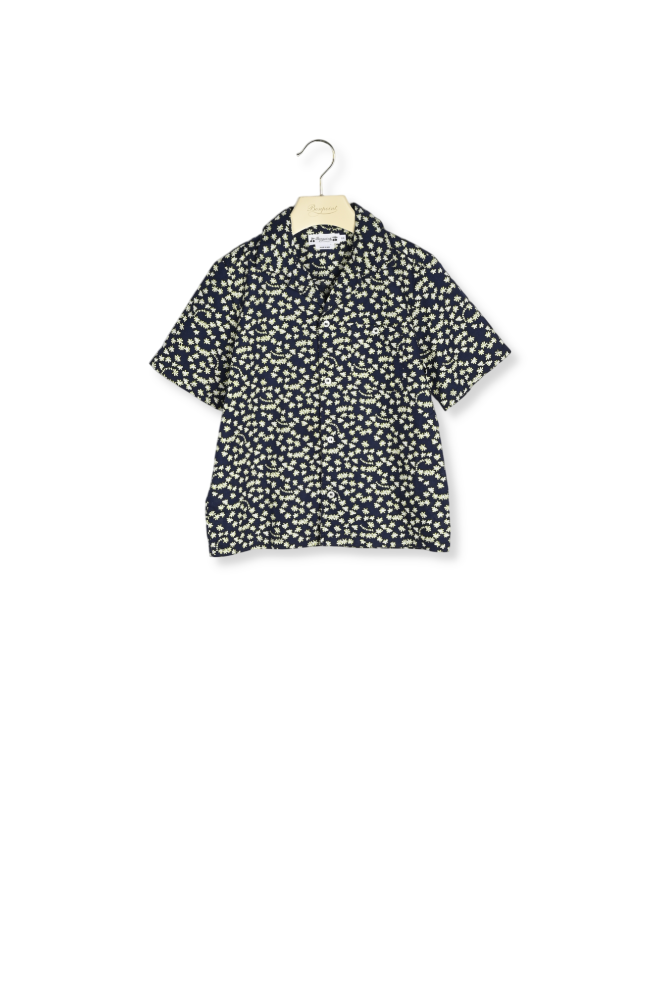 Chemise en coton imprimé Bonpoint Vintage seconde main photo 1