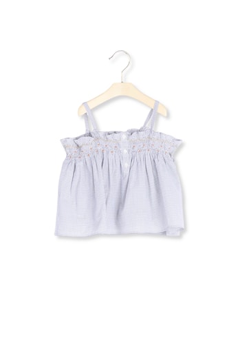 Blouse smockée et brodée main Bonpoint Vintage seconde main photo 1