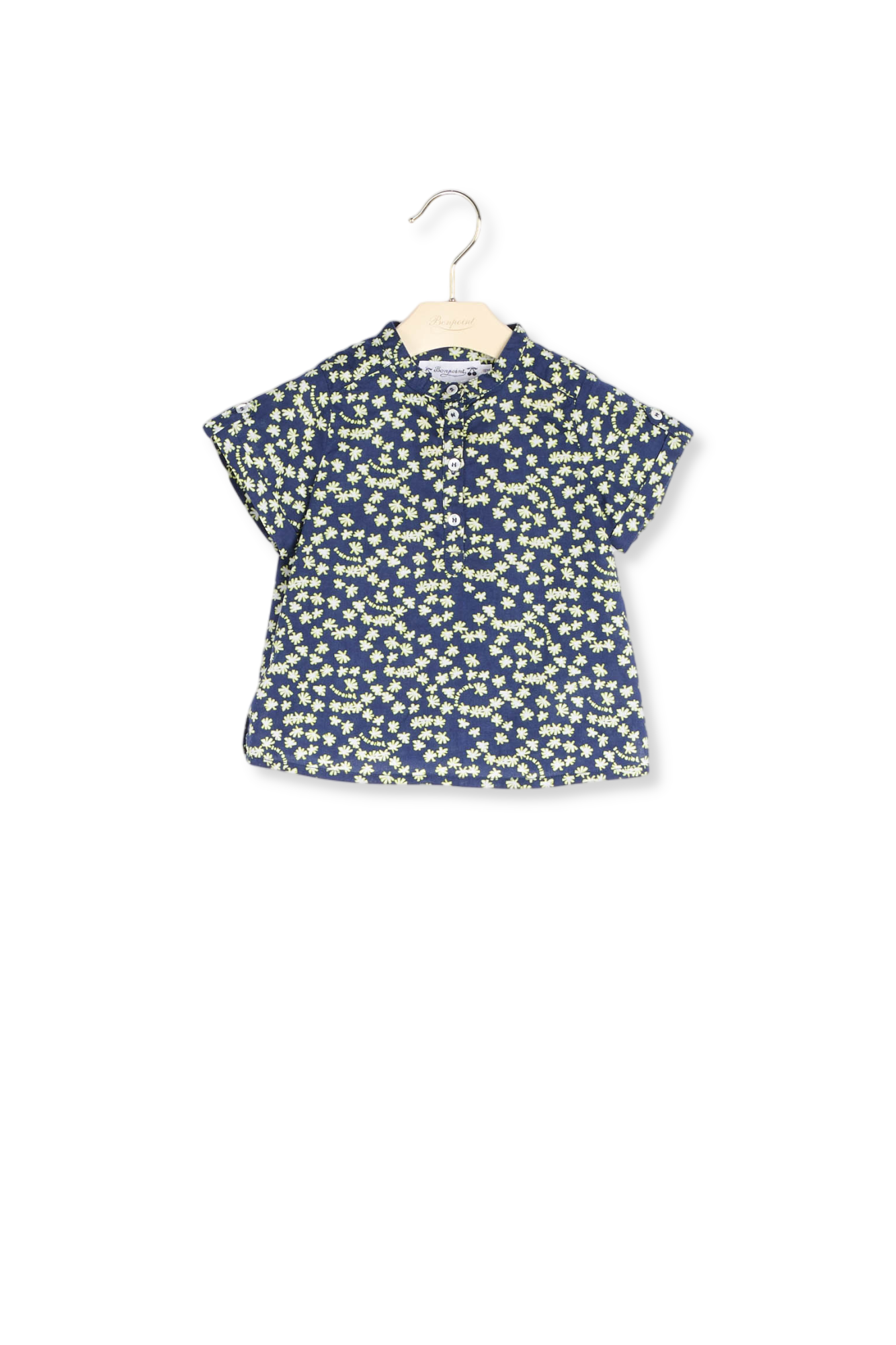 Chemise en coton imprimé Bonpoint Vintage seconde main photo 1